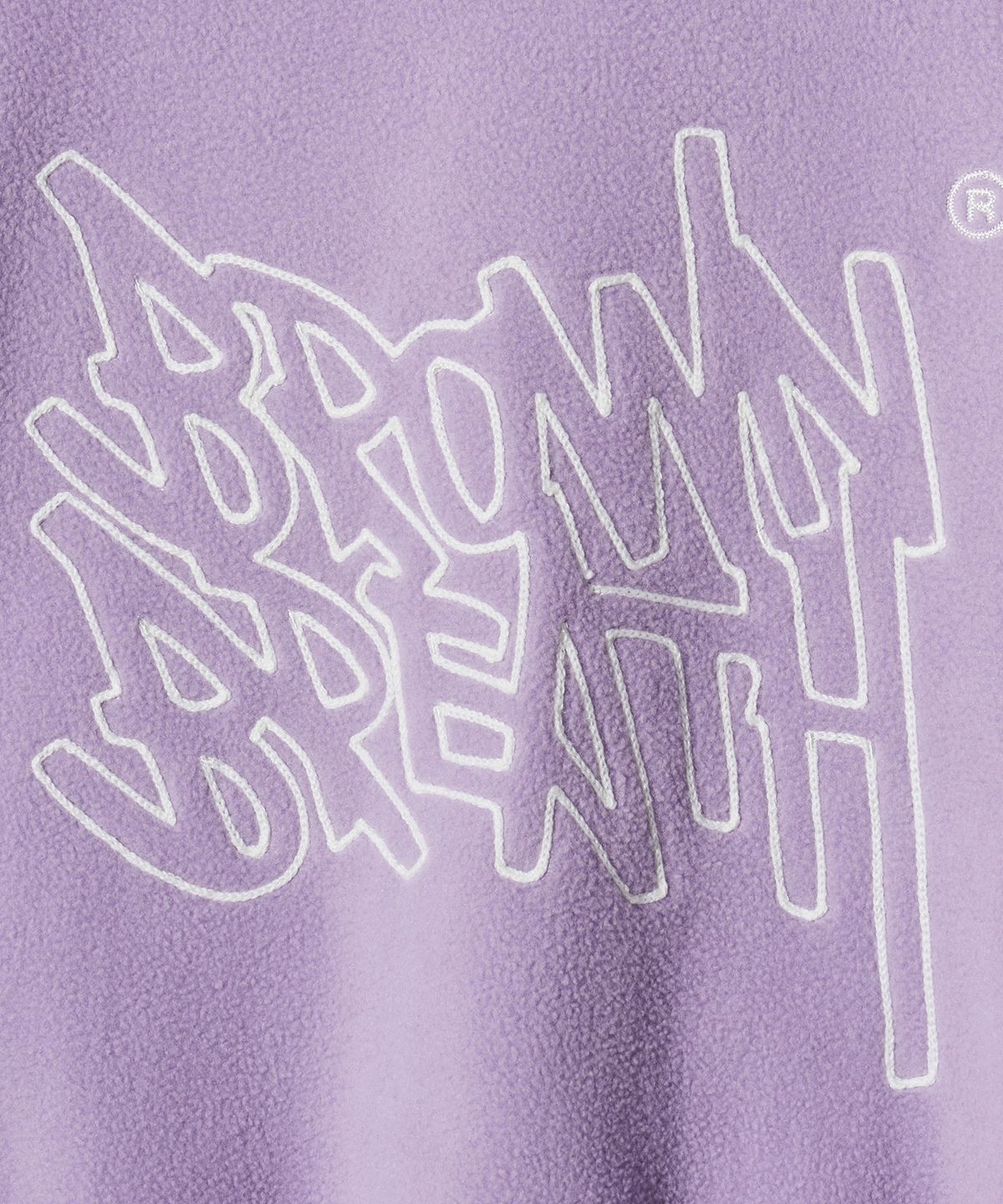 브라운브레스 키즈(BROWNBREATH KIDS) KIDS FLEECE CHAIN STITCH TAG HOODIE - PURPLE