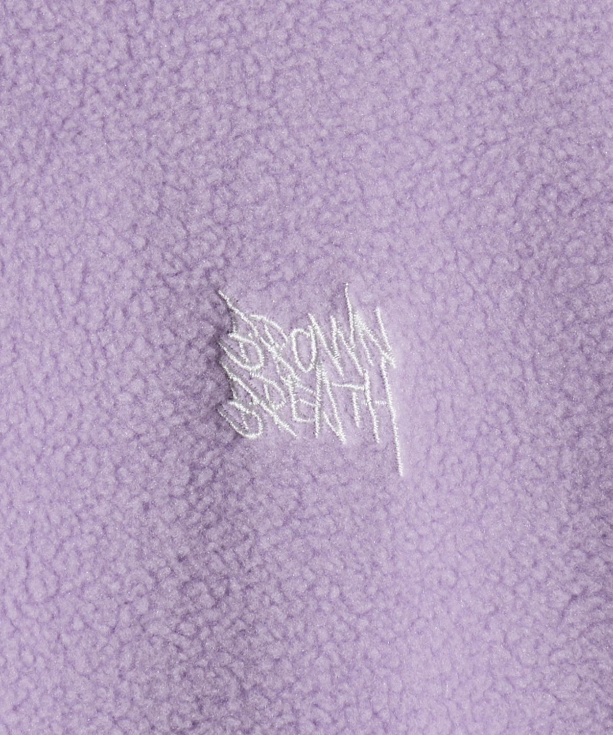 브라운브레스 키즈(BROWNBREATH KIDS) KIDS FLEECE CHAIN STITCH TAG HOODIE - PURPLE