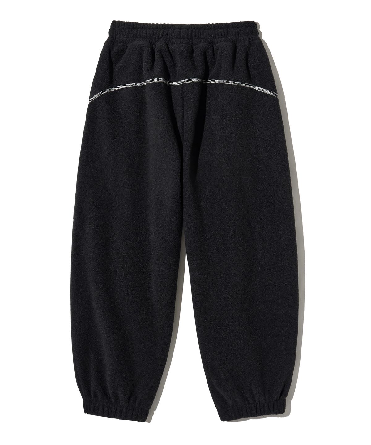 브라운브레스 키즈(BROWNBREATH KIDS) KIDS FLEECE CHAIN STITCH PANTS - BLACK
