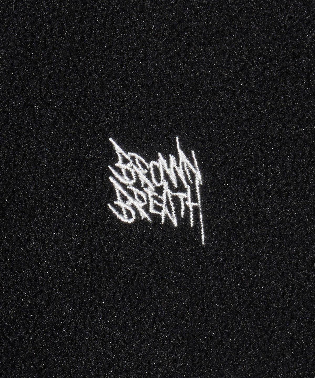 브라운브레스 키즈(BROWNBREATH KIDS) KIDS FLEECE CHAIN STITCH TAG CREWNECK - BLACK