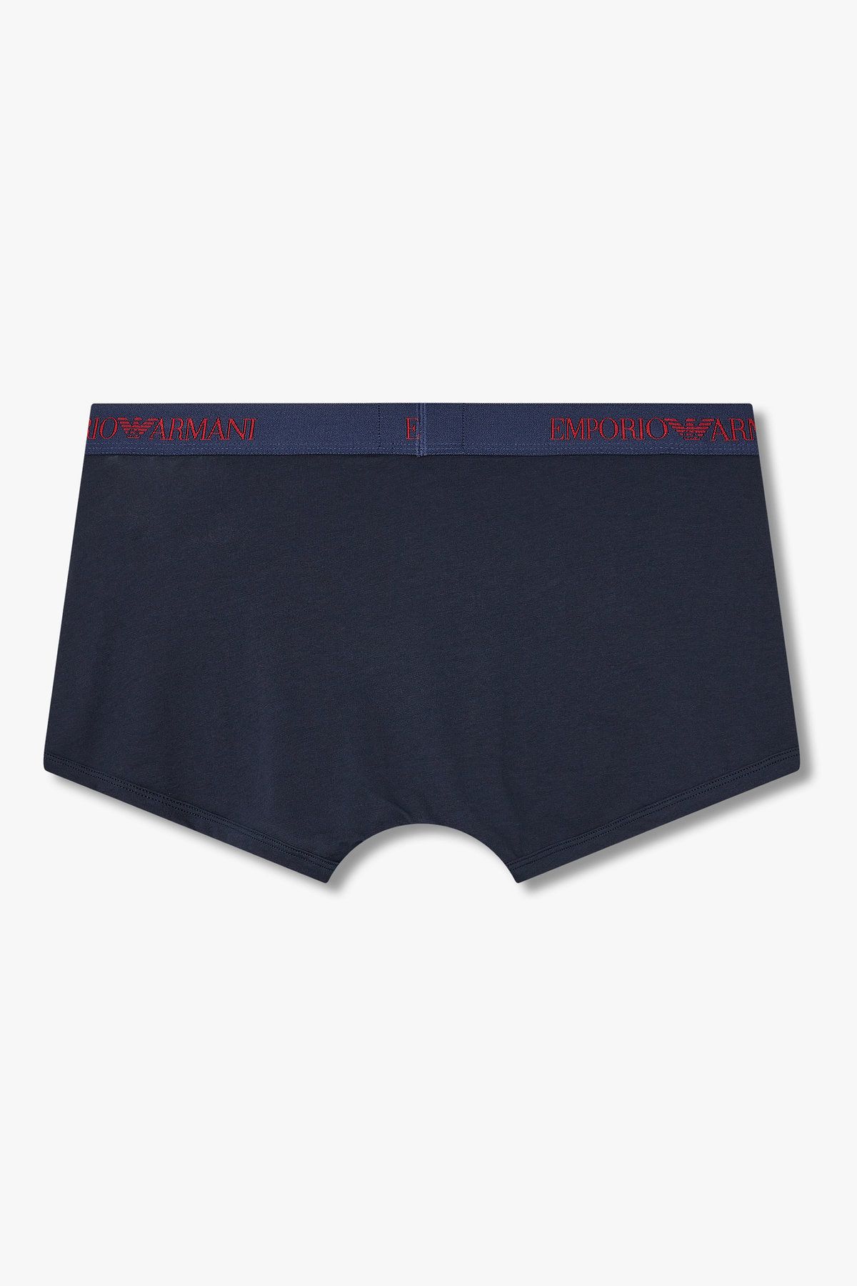 엠포리오 아르마니 언더웨어(EMPORIO ARMANI UNDERWEAR) 남성 로고 밴딩 솔리드 코튼 드로즈_네이비 0815312331