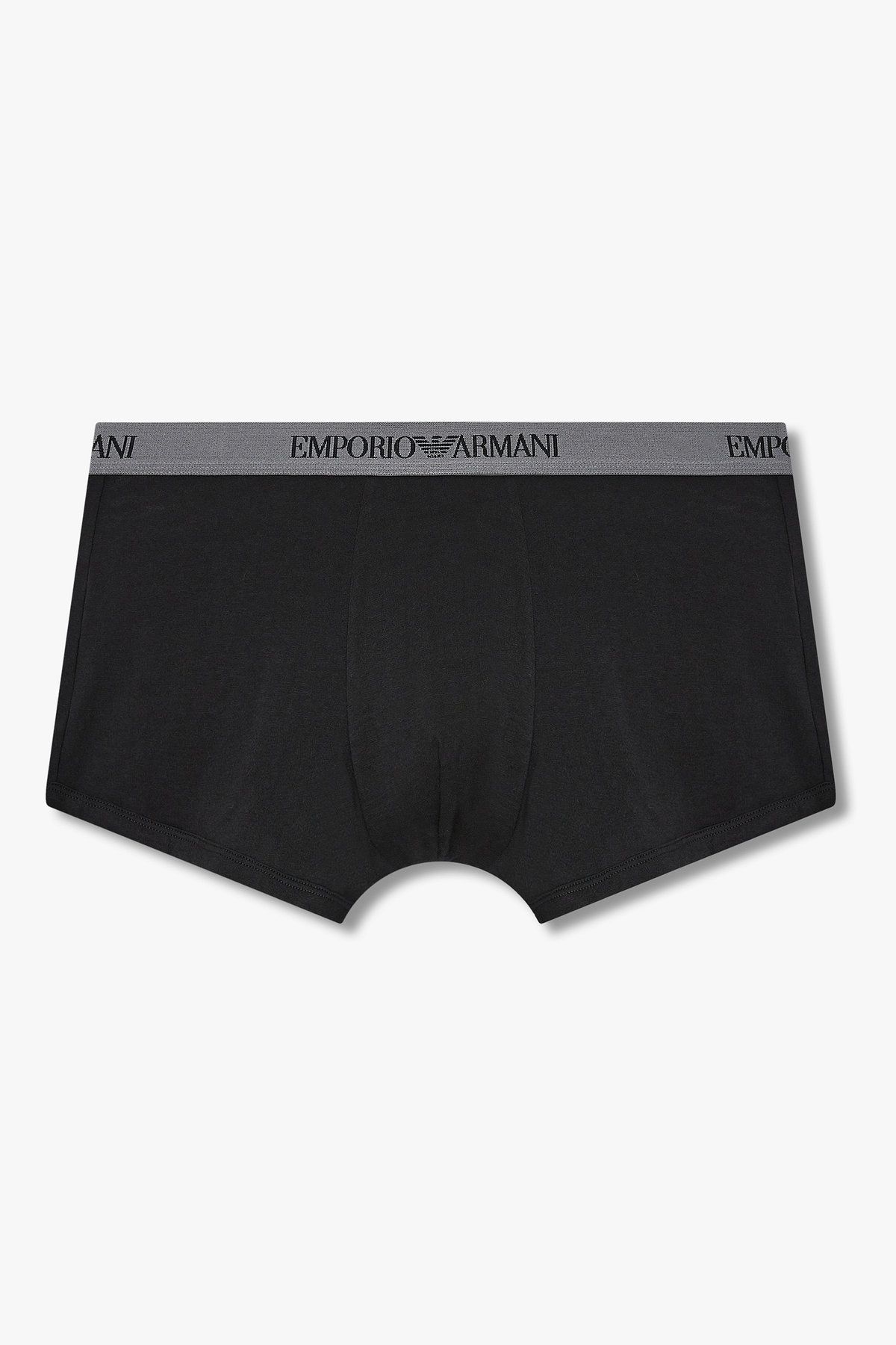 엠포리오 아르마니 언더웨어(EMPORIO ARMANI UNDERWEAR) 남성 로고 밴딩 솔리드 코튼 드로즈_블랙 0815312332