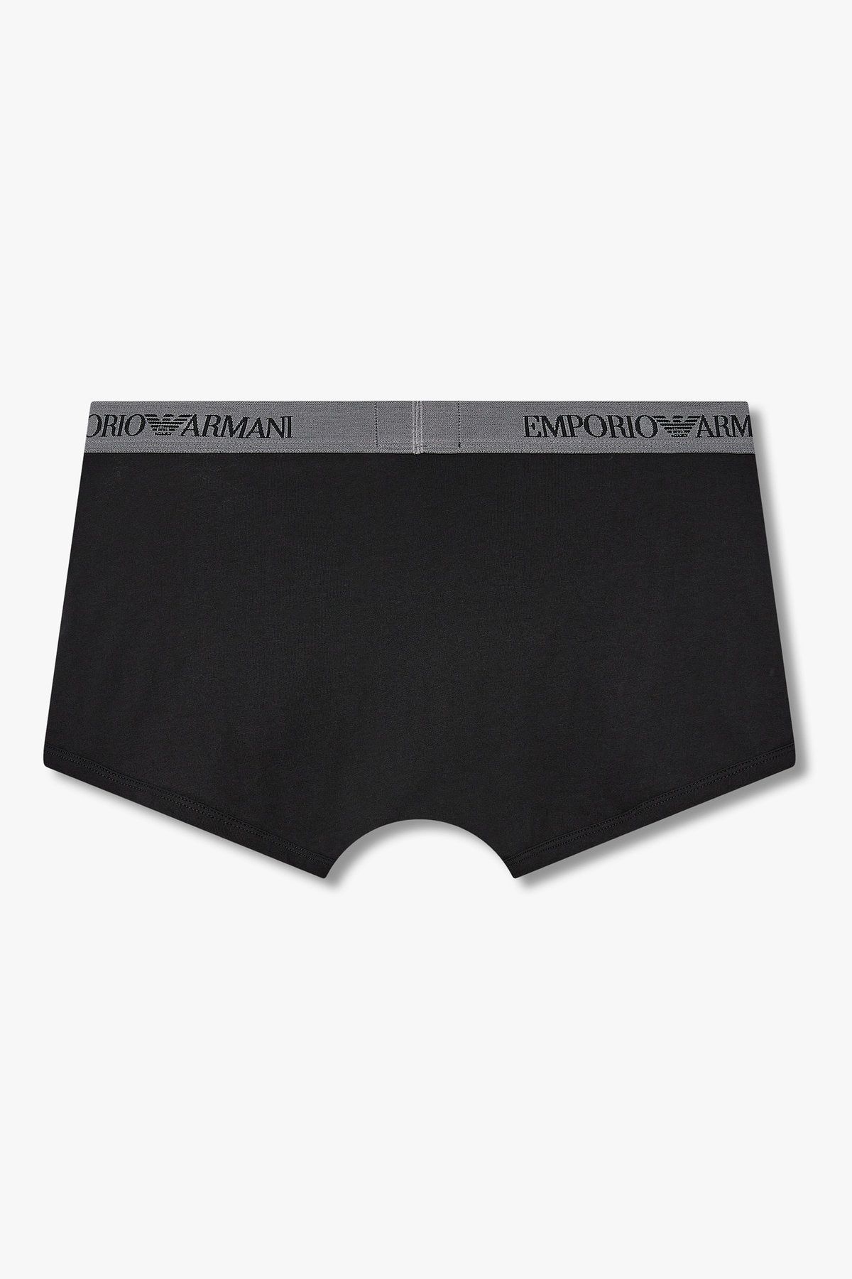 엠포리오 아르마니 언더웨어(EMPORIO ARMANI UNDERWEAR) 남성 로고 밴딩 솔리드 코튼 드로즈_블랙 0815312332