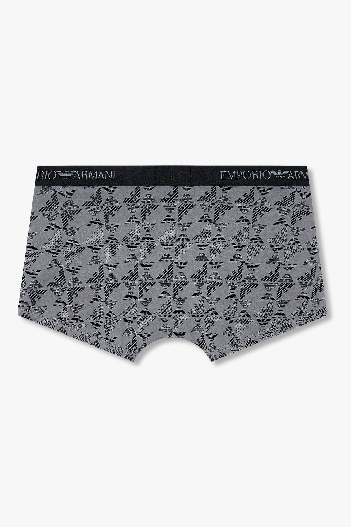 엠포리오 아르마니 언더웨어(EMPORIO ARMANI UNDERWEAR) 남성 로고 밴딩 패턴드 코튼 드로즈_그레이 0815312333