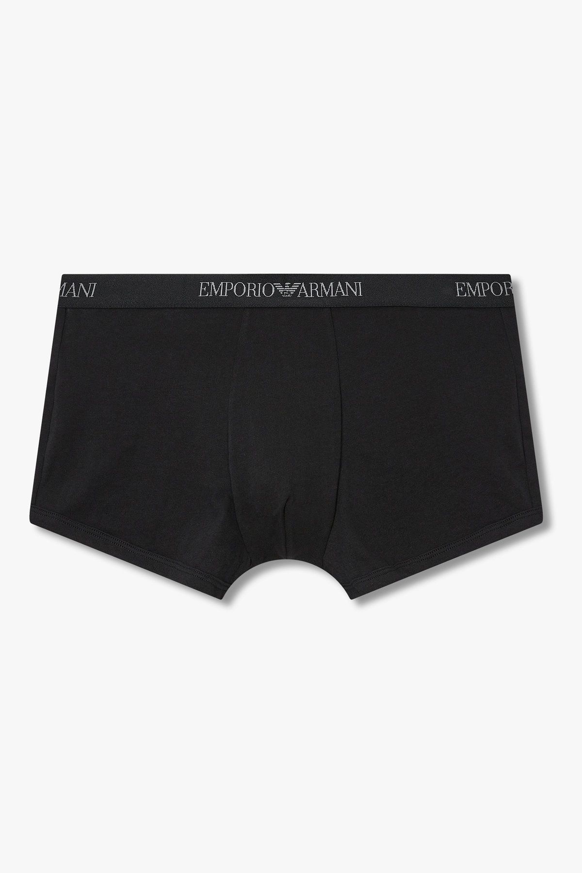 엠포리오 아르마니 언더웨어(EMPORIO ARMANI UNDERWEAR) 남성 로고 밴딩 솔리드 코튼 드로즈_블랙 0815312334