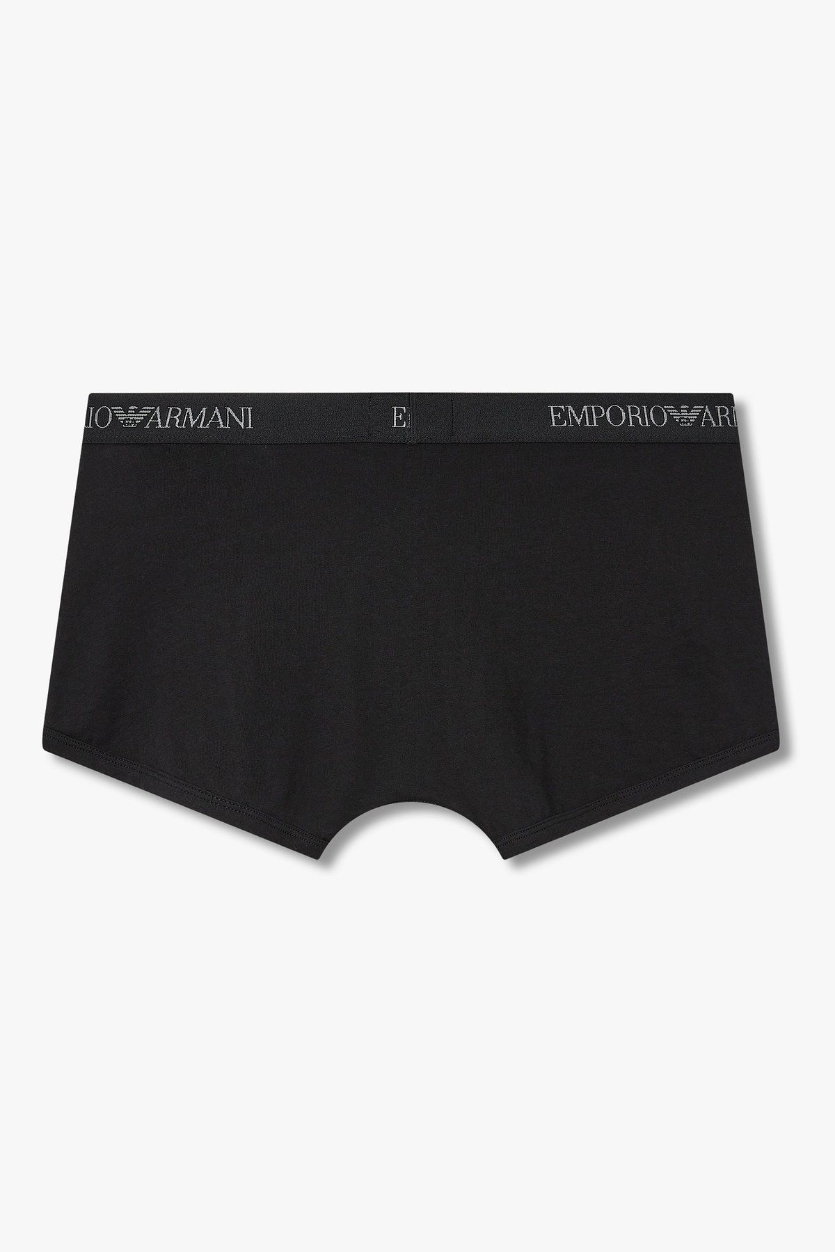 엠포리오 아르마니 언더웨어(EMPORIO ARMANI UNDERWEAR) 남성 로고 밴딩 솔리드 코튼 드로즈_블랙 0815312334