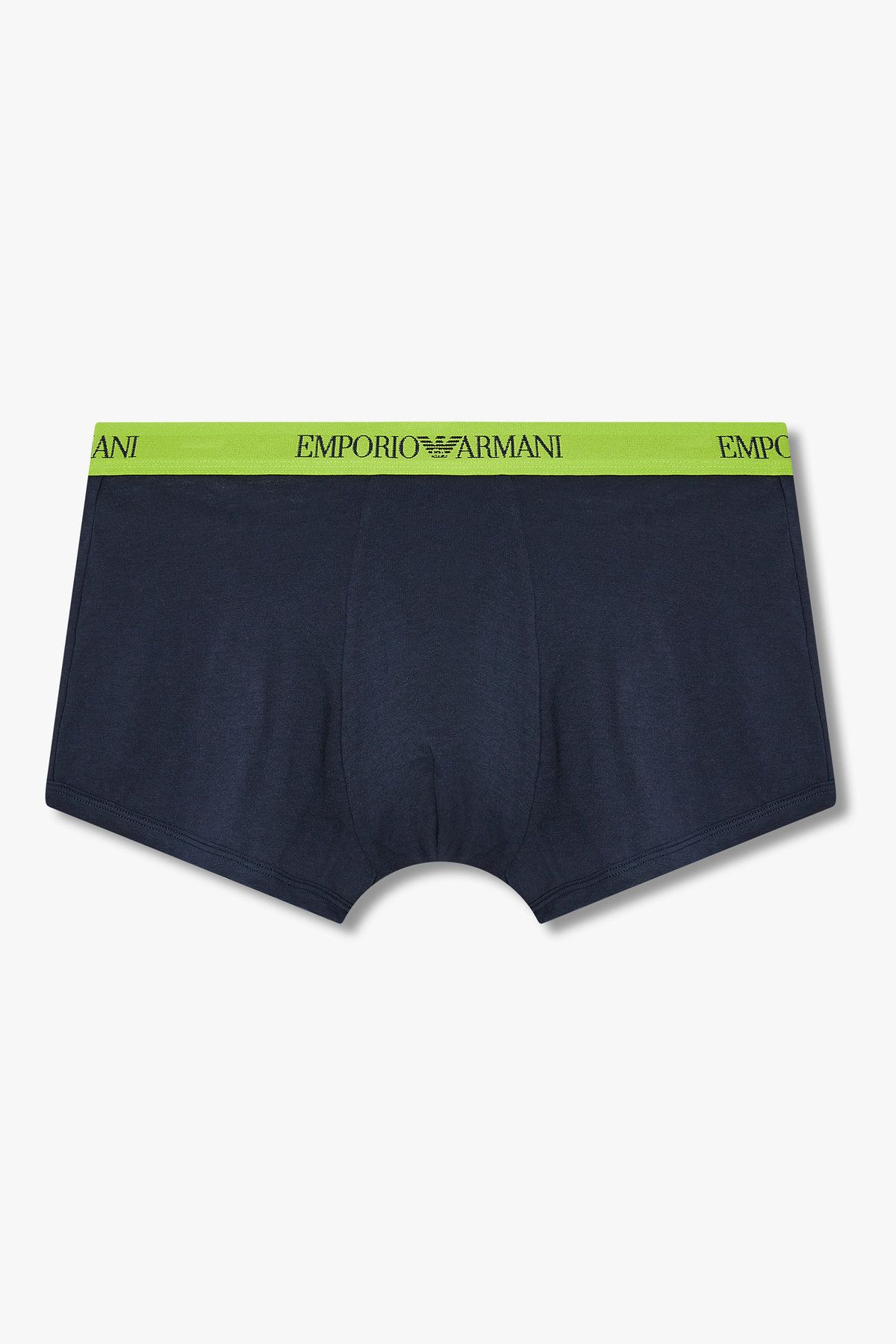 엠포리오 아르마니 언더웨어(EMPORIO ARMANI UNDERWEAR) 남성 로고 밴딩 솔리드 코튼 드로즈_마린 0815312326