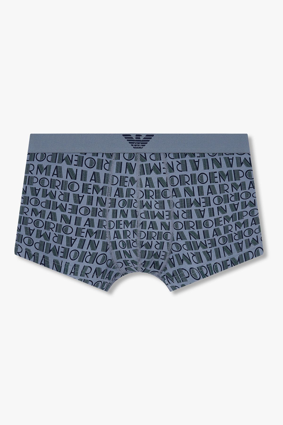 엠포리오 아르마니 언더웨어(EMPORIO ARMANI UNDERWEAR) 남성 리피트 로고 밴딩 드로즈_라이트 인디고 0815312049