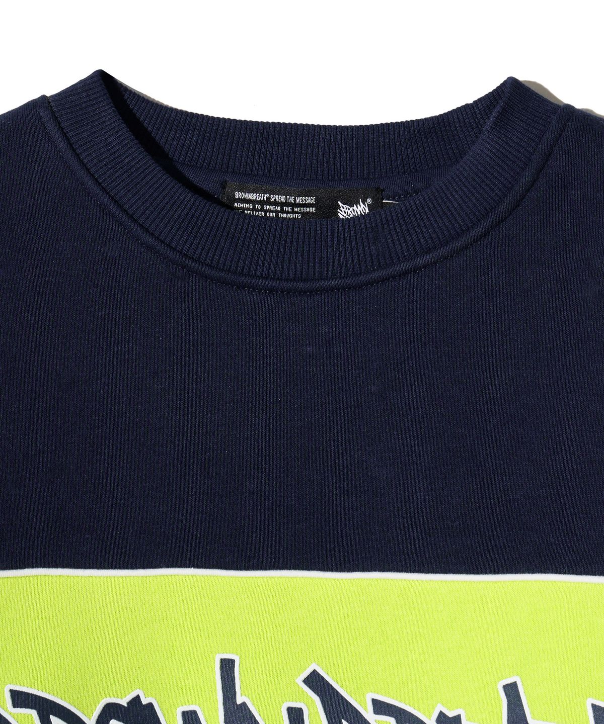 브라운브레스 키즈(BROWNBREATH KIDS) KIDS COLOR BLOCK CREWNECK(기모) - NAVY