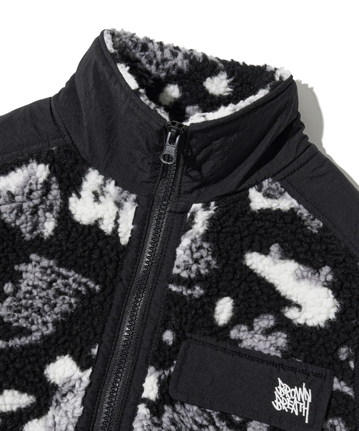 브라운브레스 키즈(BROWNBREATH KIDS) KIDS SMILE FLEECE VEST - BLACK
