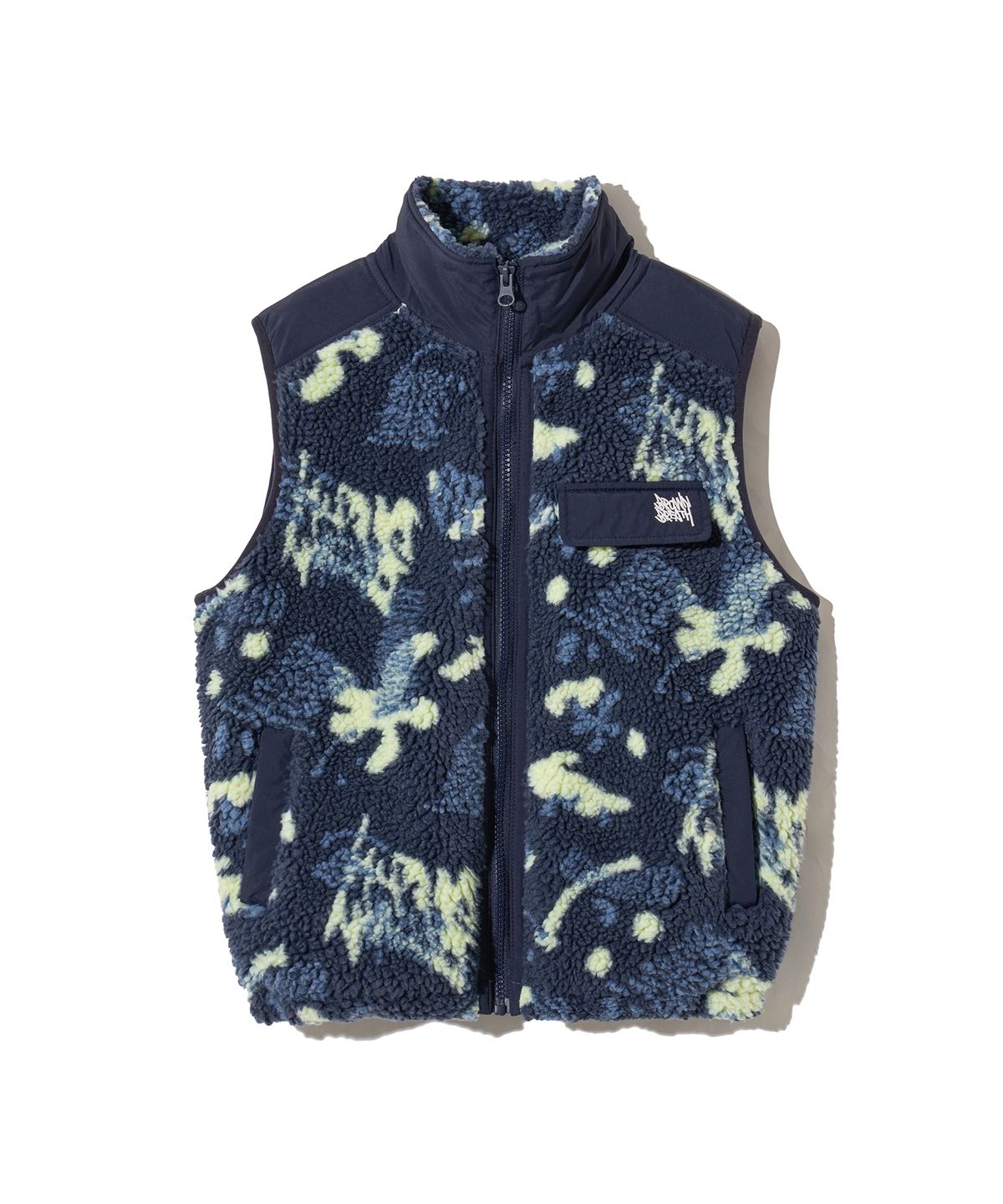 브라운브레스 키즈(BROWNBREATH KIDS) KIDS SMILE FLEECE VEST - NAVY