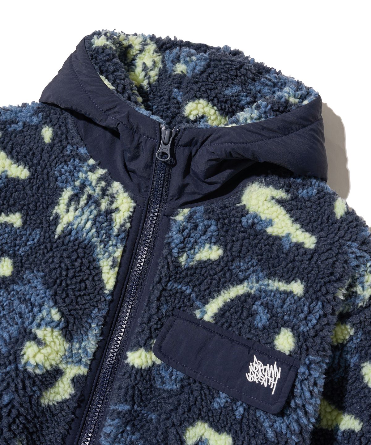 브라운브레스 키즈(BROWNBREATH KIDS) KIDS SMILE FLEECE ZIP UP - NAVY