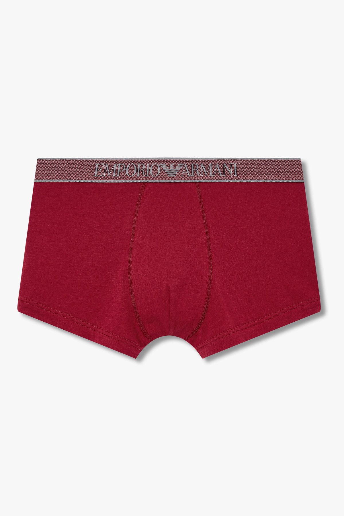 엠포리오 아르마니 언더웨어(EMPORIO ARMANI UNDERWEAR) 남성 웨이스트 패턴 자수 로고 드로즈_레드 0815312010