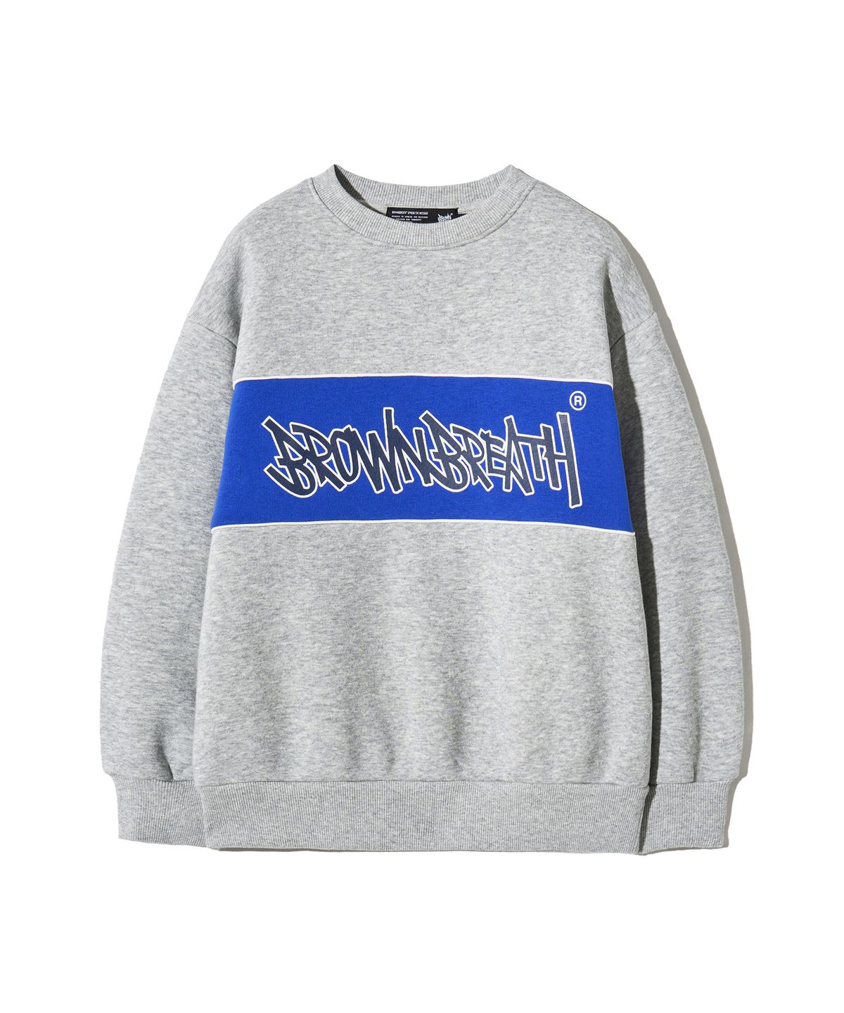 브라운브레스 키즈(BROWNBREATH KIDS) KIDS COLOR BLOCK CREWNECK SETUP(기모)_2COLOR