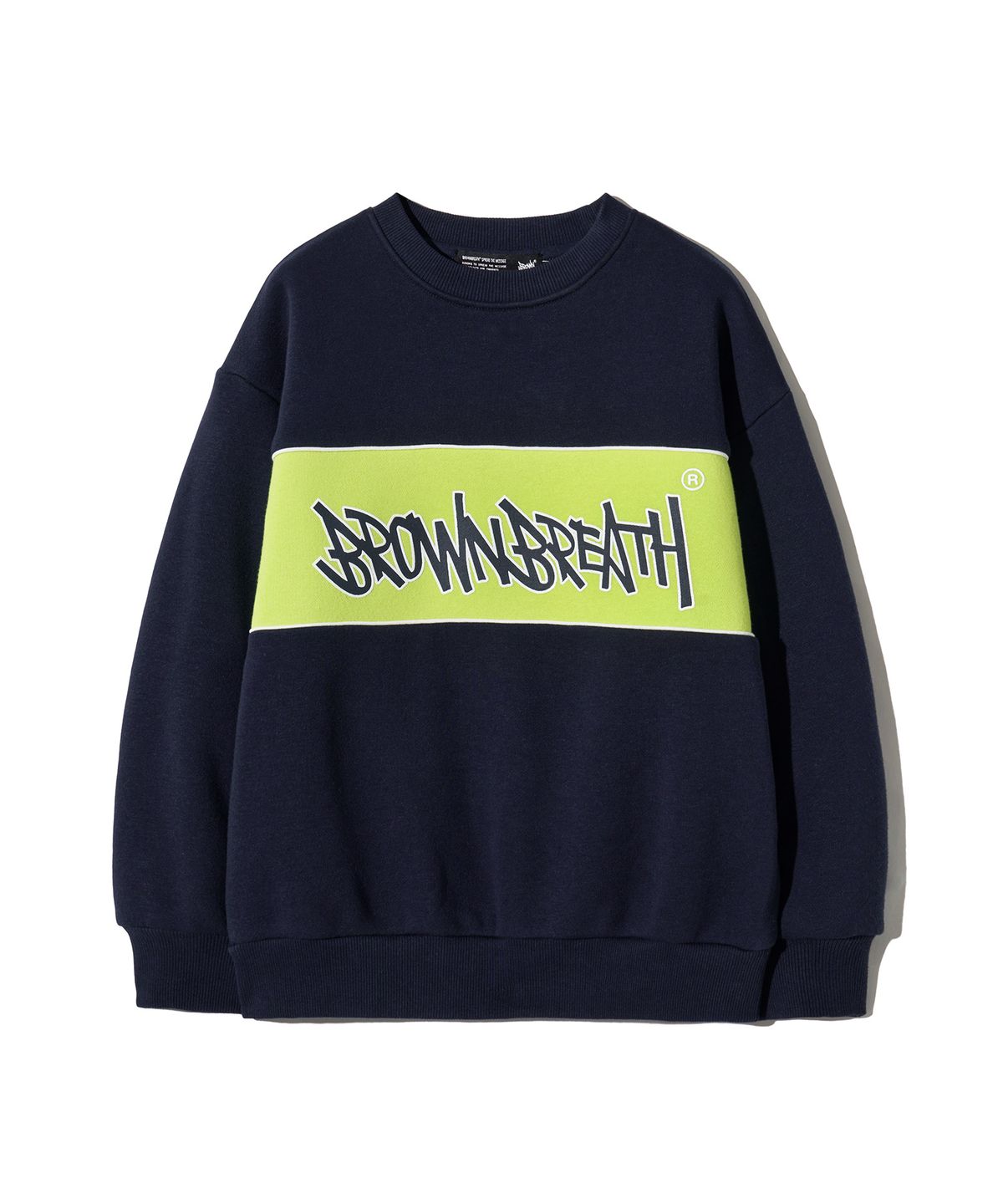 브라운브레스 키즈(BROWNBREATH KIDS) KIDS COLOR BLOCK CREWNECK SETUP(기모)_2COLOR