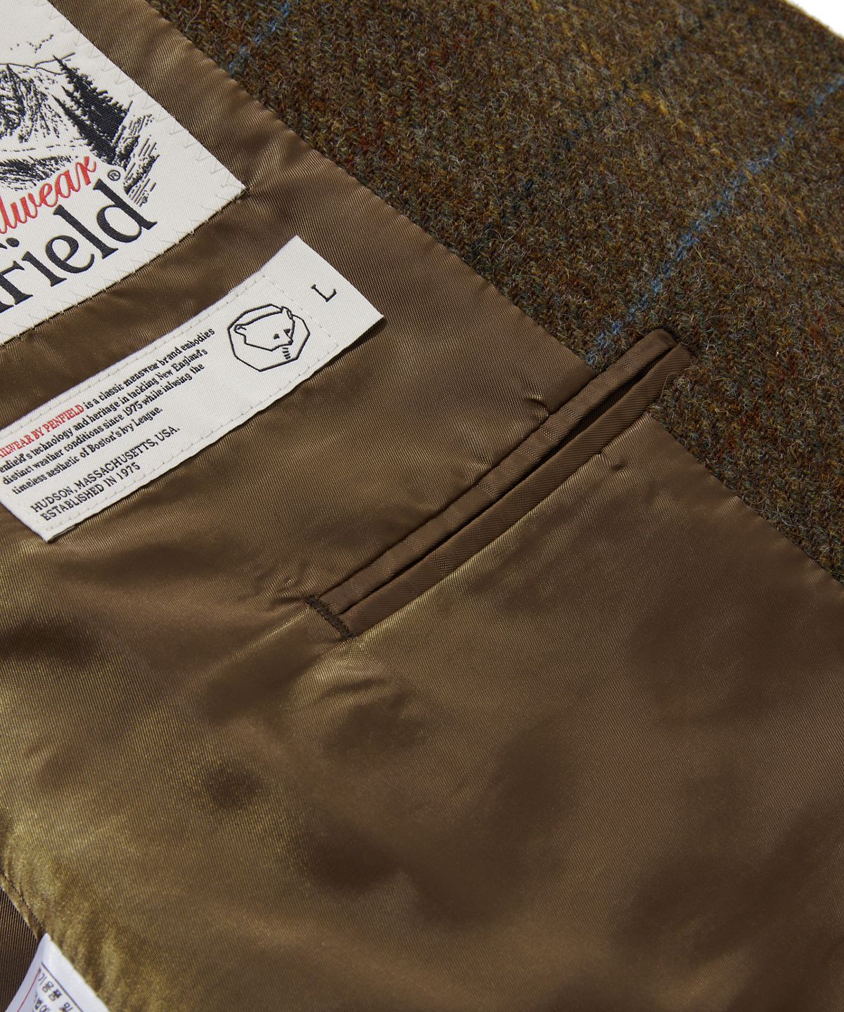 펜필드(PENFIELD) [TRAILWEAR] 3버튼 워든 자켓 브라운_FR4WJ701