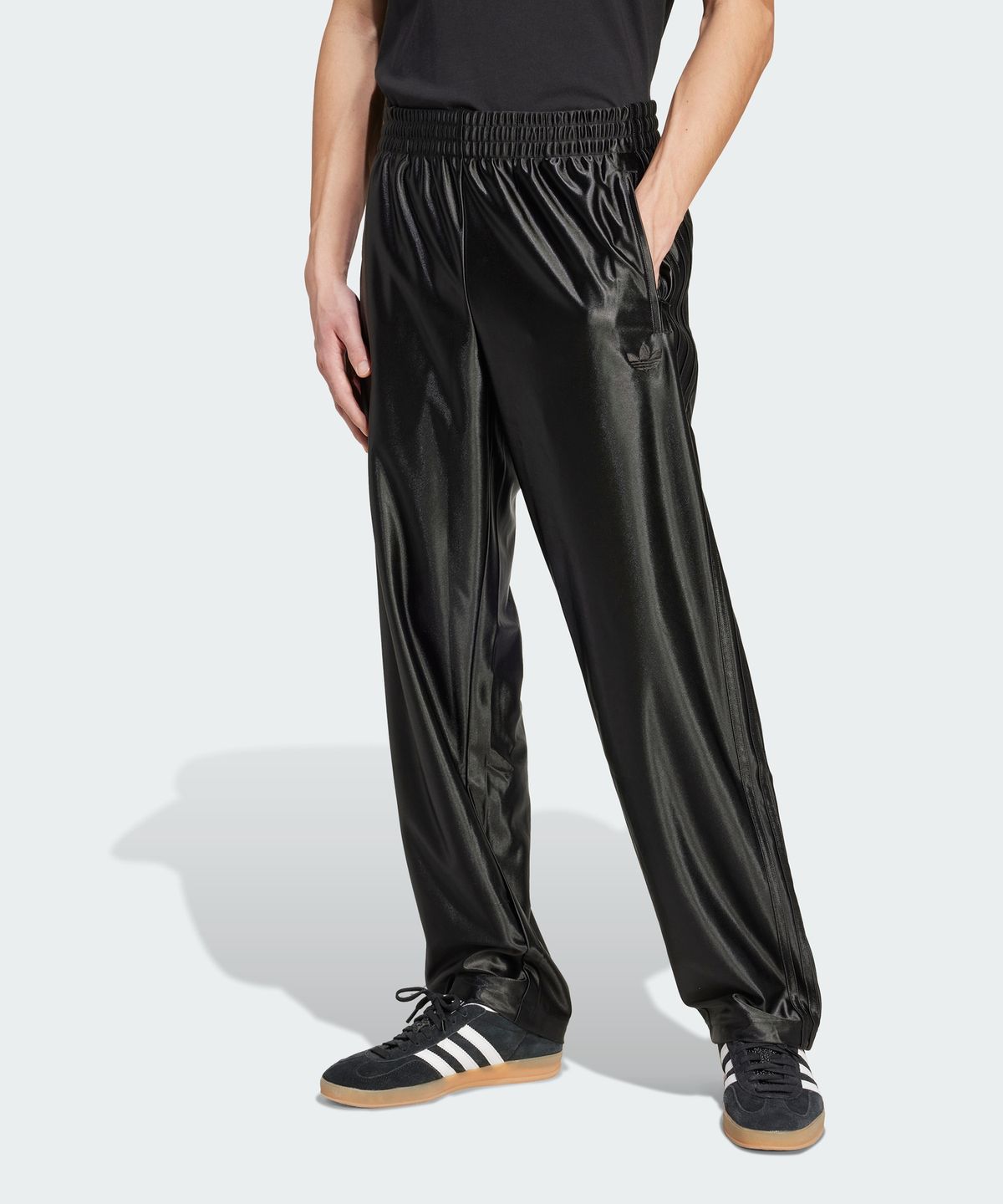 아디다스(ADIDAS) 파이어버드 메탈릭 트랙 팬츠 - 블랙 / JX1494