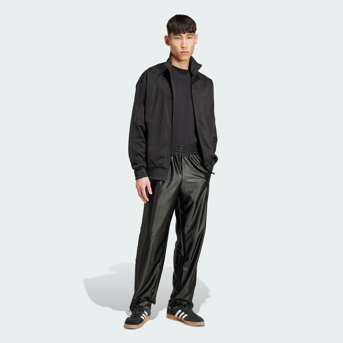 아디다스(ADIDAS) 파이어버드 메탈릭 트랙 팬츠 - 블랙 / JX1494