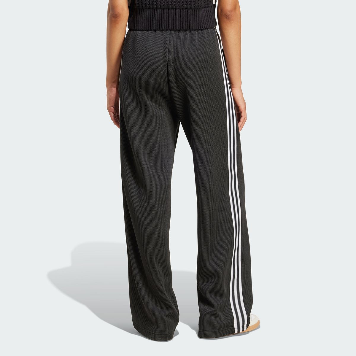 아디다스(ADIDAS) 파이어버드 니트 트랙 팬츠 - 블랙 / JV7525