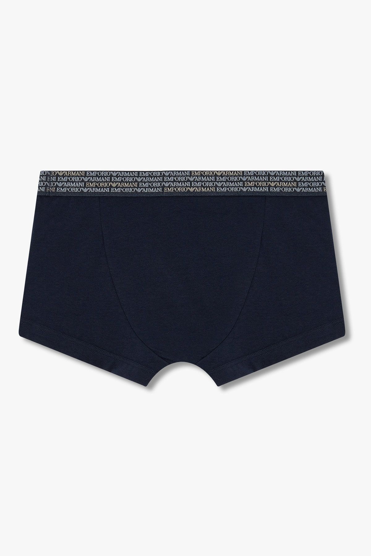 엠포리오 아르마니 언더웨어(EMPORIO ARMANI UNDERWEAR) 남성 리피트 로고 샤이닝 로고 드로즈_네이비 0815312075