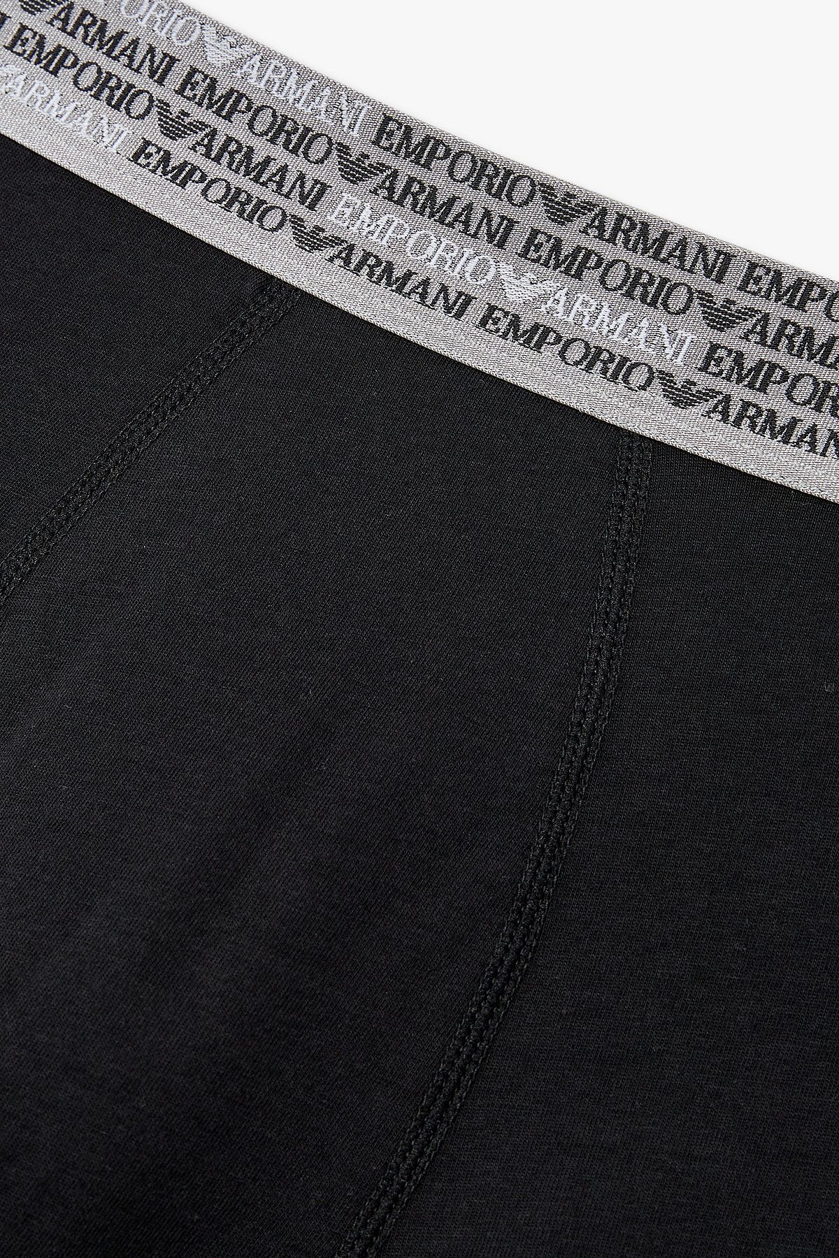 엠포리오 아르마니 언더웨어(EMPORIO ARMANI UNDERWEAR) 남성 리피트 로고 샤이닝 로고 드로즈_블랙 0815312076