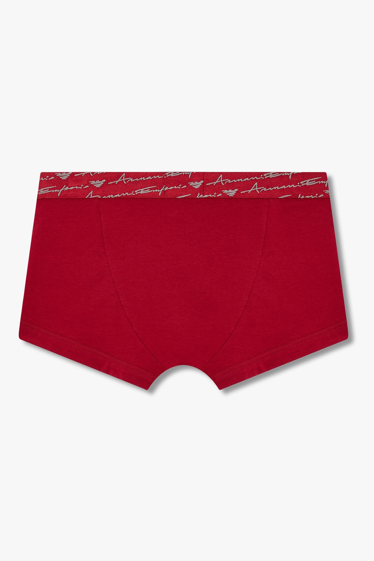 엠포리오 아르마니 언더웨어(EMPORIO ARMANI UNDERWEAR) 남성 커시브 로고 솔리드 밴딩 드로즈_레드 0815312063