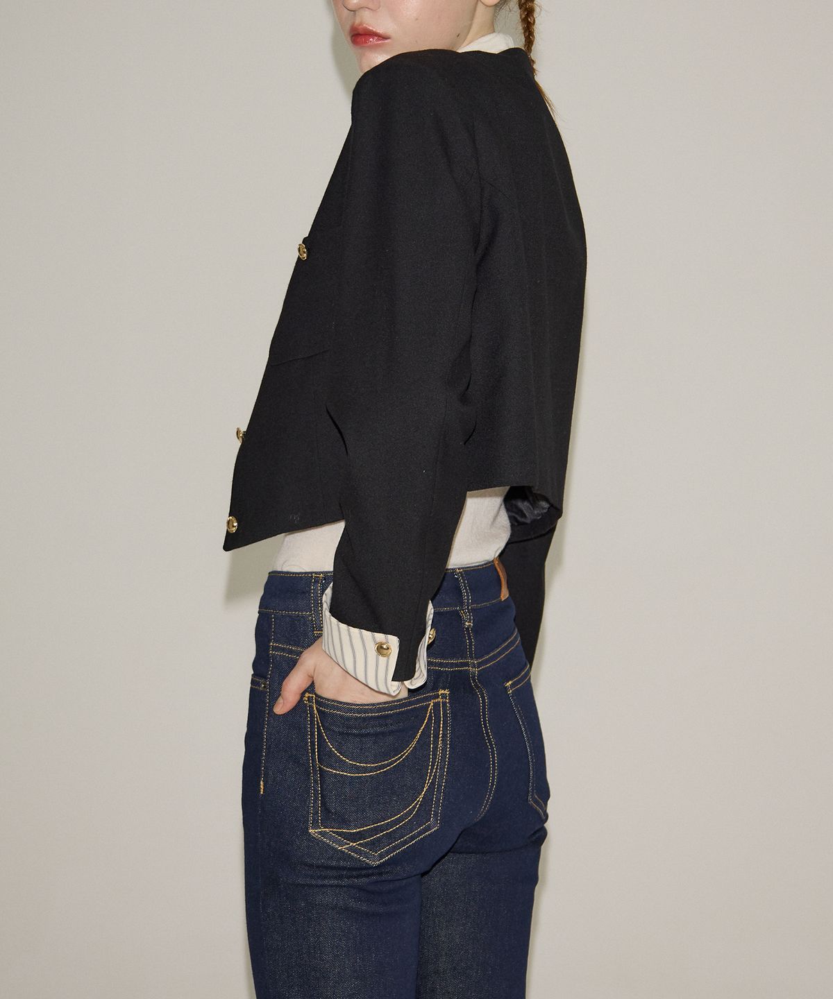 살롱 드 욘(SALON DE YOHN) Daily Straight Jeans_ Raw