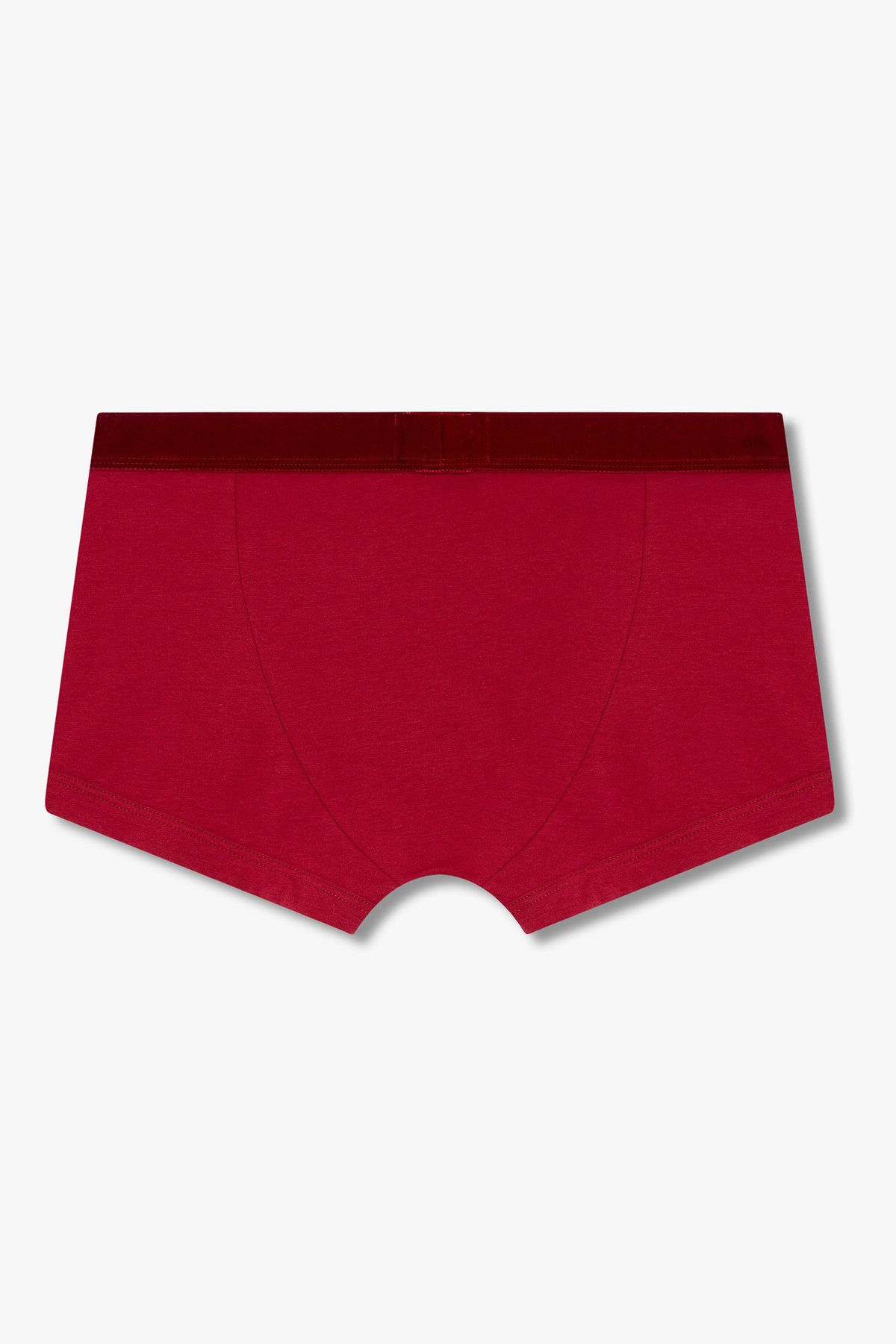 엠포리오 아르마니 언더웨어(EMPORIO ARMANI UNDERWEAR) 남성 웨이스트 벨벳 로고 코튼 드로즈_레드 0815312061