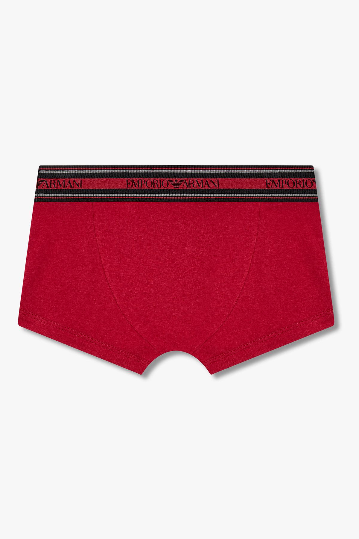 엠포리오 아르마니 언더웨어(EMPORIO ARMANI UNDERWEAR) 남성 스트라이프 밴딩 코튼 드로즈_레드 0815312017