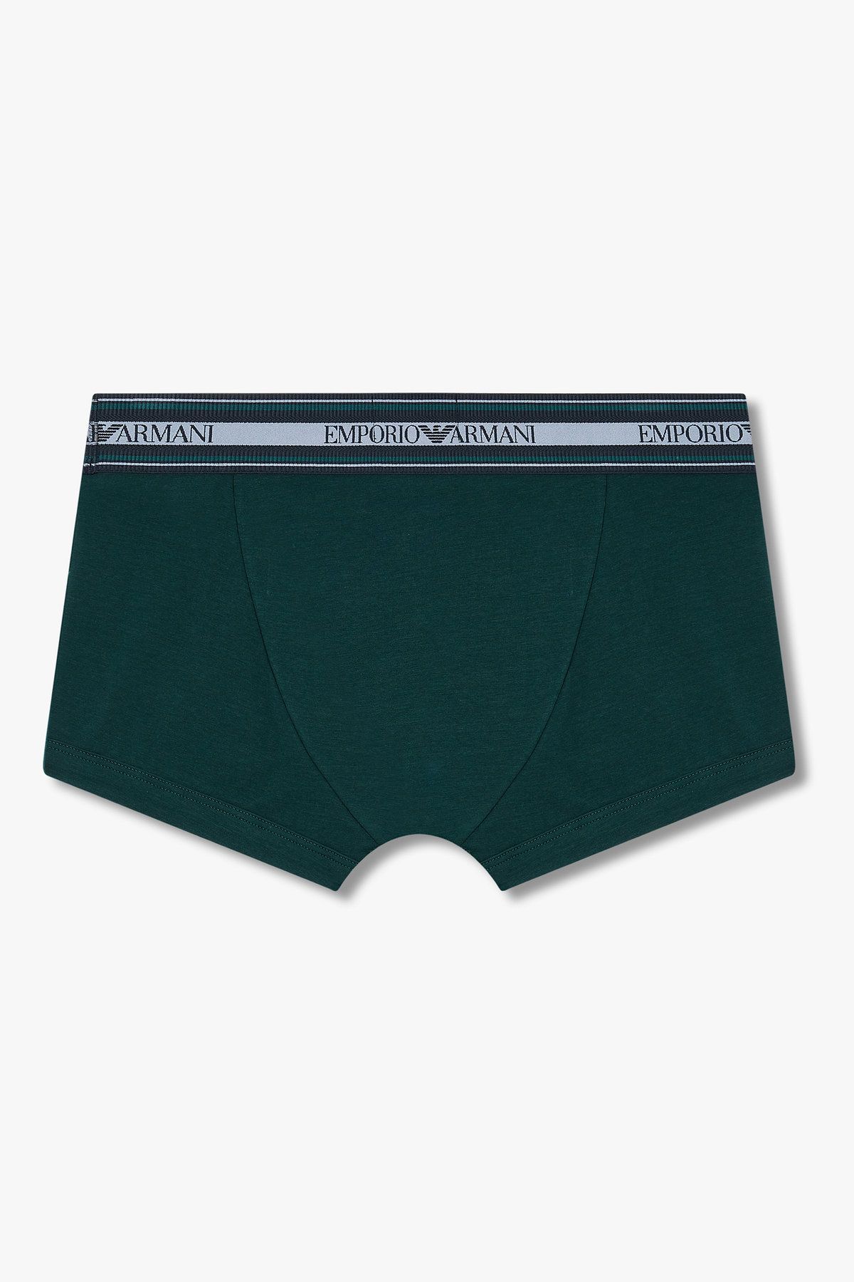 엠포리오 아르마니 언더웨어(EMPORIO ARMANI UNDERWEAR) 남성 스트라이프 밴딩 코튼 드로즈_다크 그린 0815312018