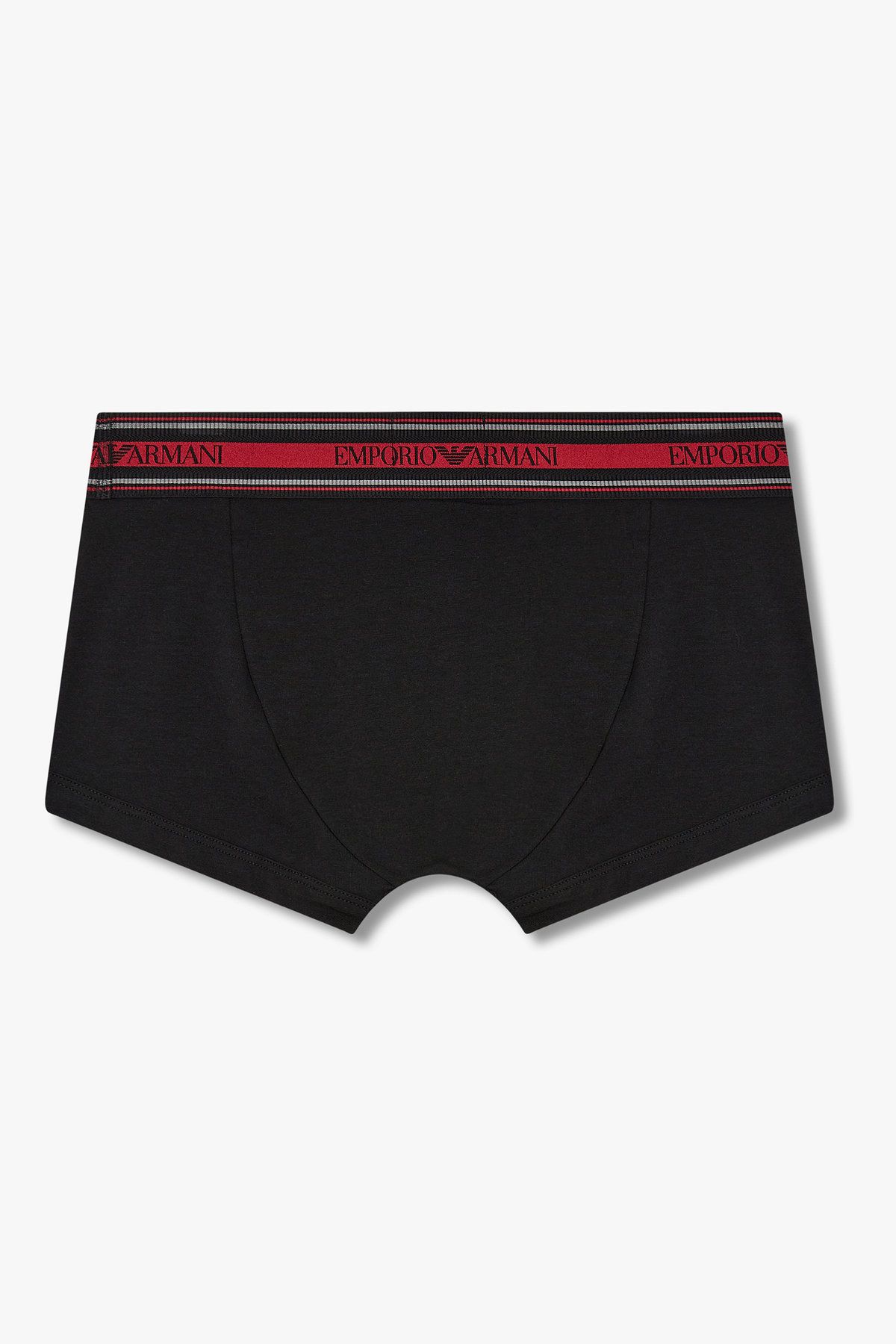 엠포리오 아르마니 언더웨어(EMPORIO ARMANI UNDERWEAR) 남성 스트라이프 밴딩 코튼 드로즈_블랙 0815312019