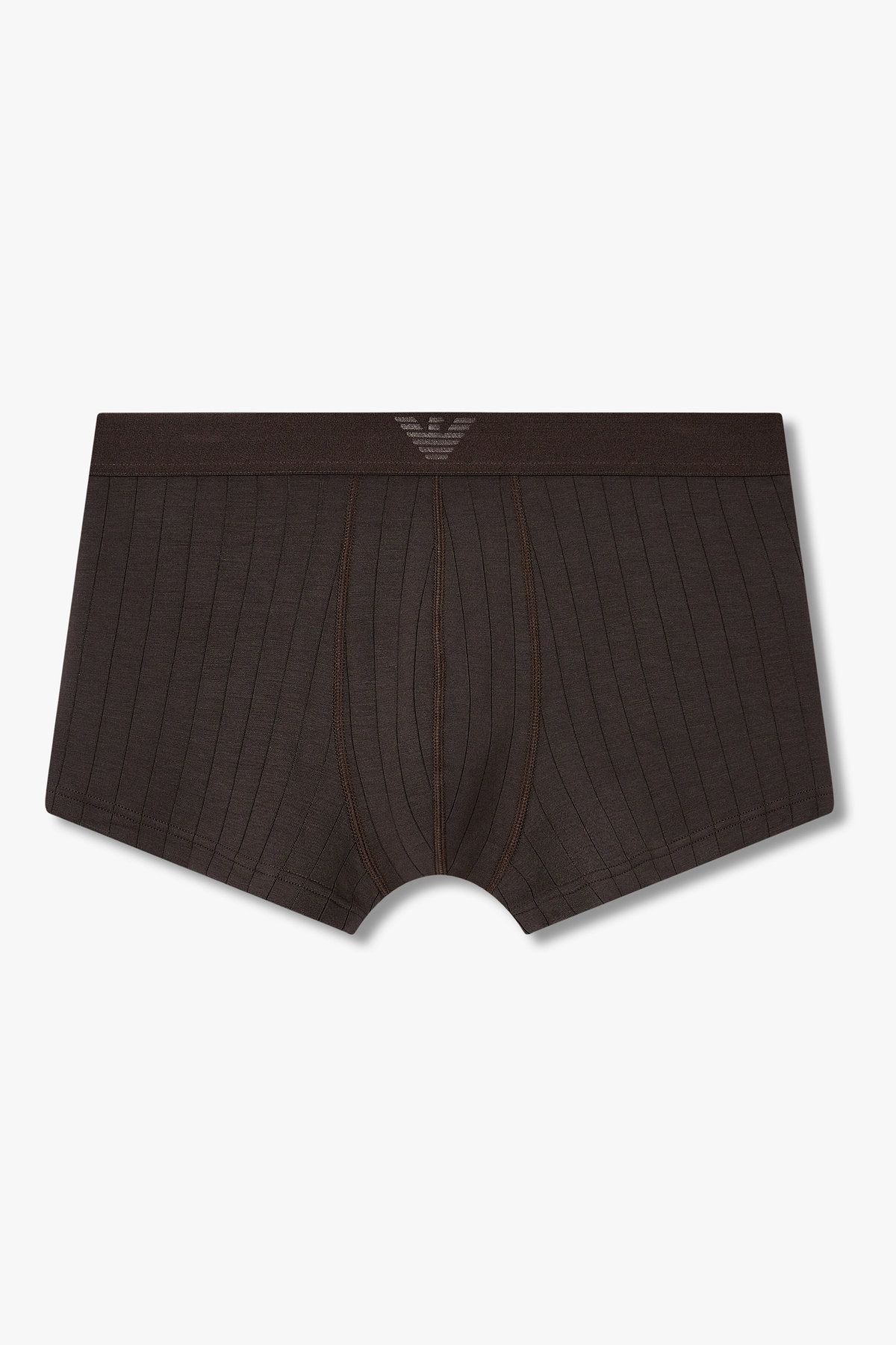 엠포리오 아르마니 언더웨어(EMPORIO ARMANI UNDERWEAR) 남성 스트라이프 패턴 레이온 드로즈_초코 0815312056