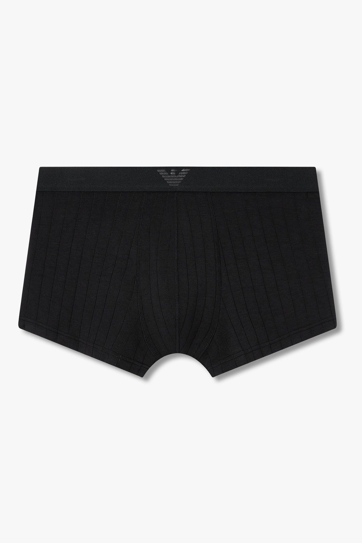 엠포리오 아르마니 언더웨어(EMPORIO ARMANI UNDERWEAR) 남성 스트라이프 패턴 레이온 드로즈_블랙 0815312059