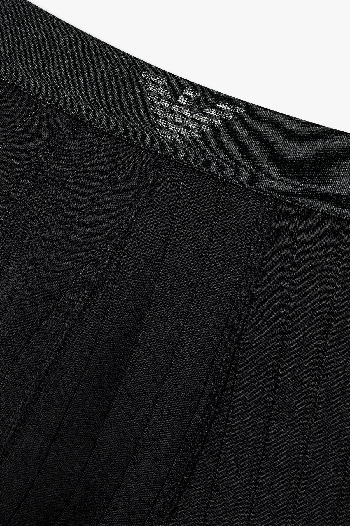 엠포리오 아르마니 언더웨어(EMPORIO ARMANI UNDERWEAR) 남성 스트라이프 패턴 레이온 드로즈_블랙 0815312059
