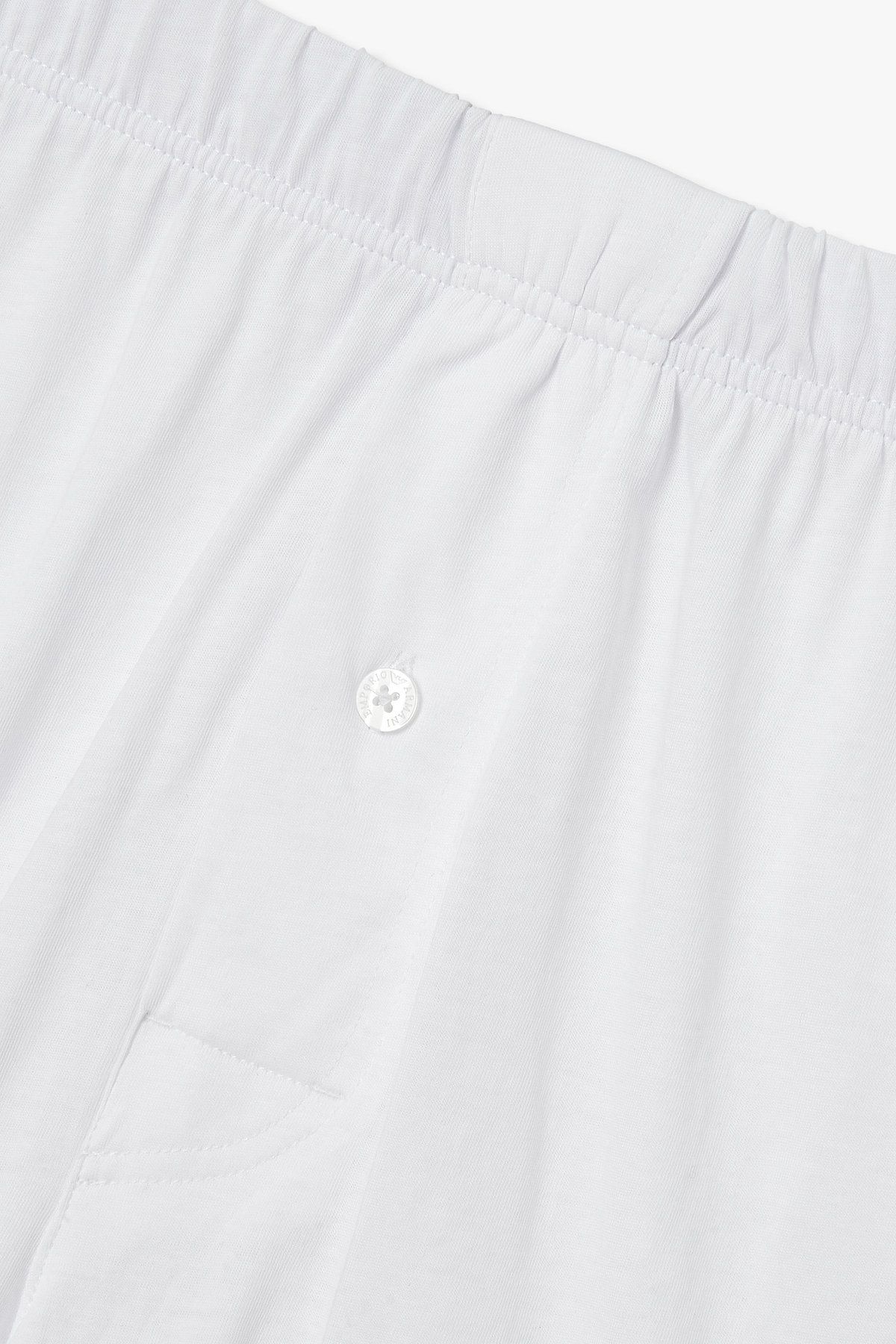 엠포리오 아르마니 언더웨어(EMPORIO ARMANI UNDERWEAR) 남성 미니 이글 자수 코튼 트렁크_화이트 0815312085