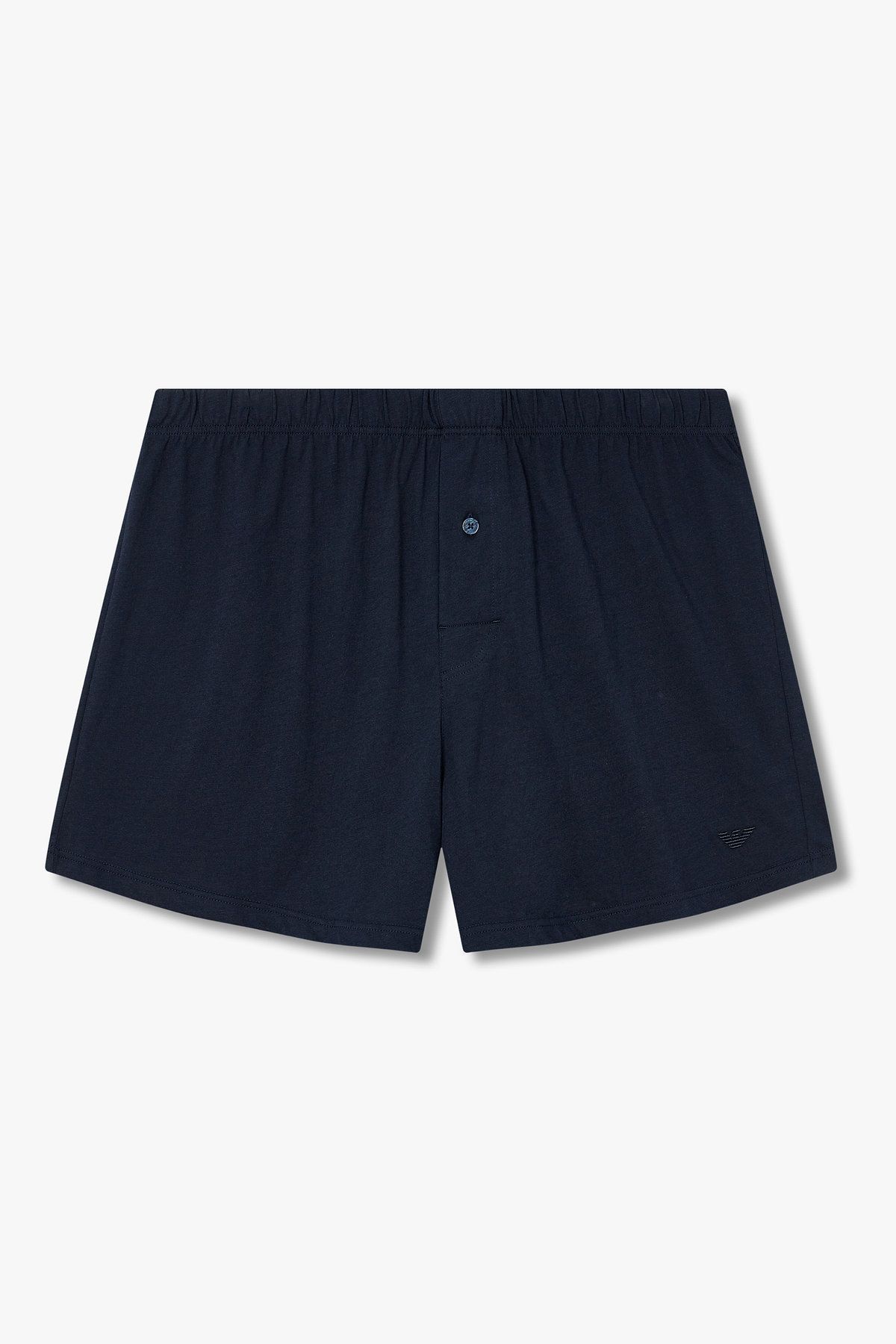 엠포리오 아르마니 언더웨어(EMPORIO ARMANI UNDERWEAR) 남성 미니 이글 자수 코튼 트렁크_블루 0815312086