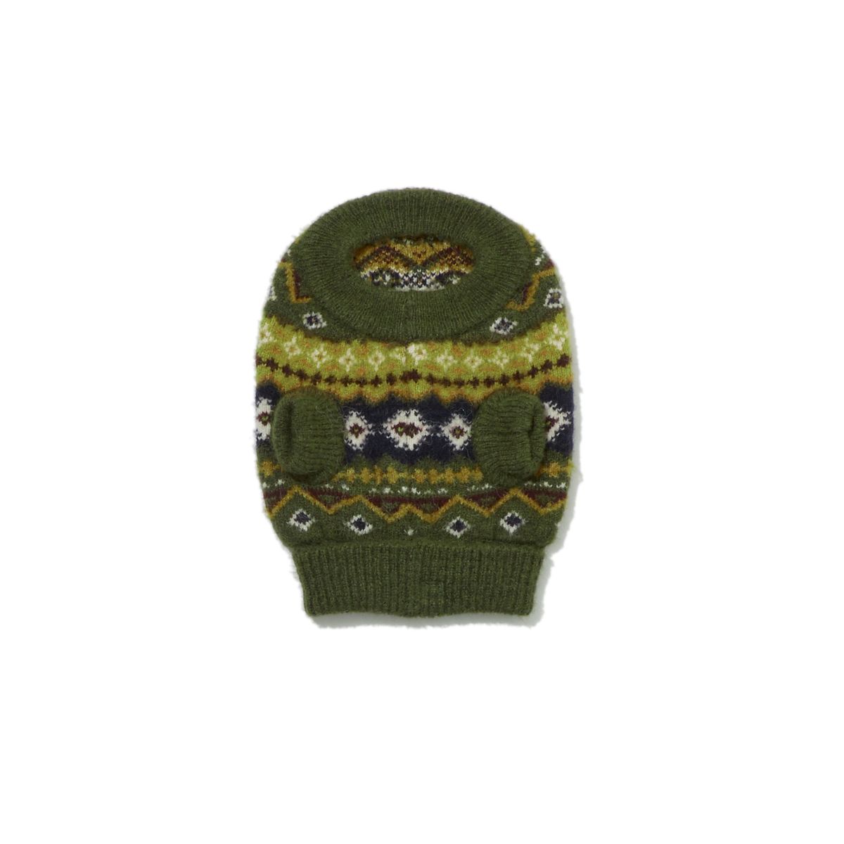 펜필드(PENFIELD) 컬러웨이 나바호 애로우 펫 니트 웨어 카키_FR7AZ990