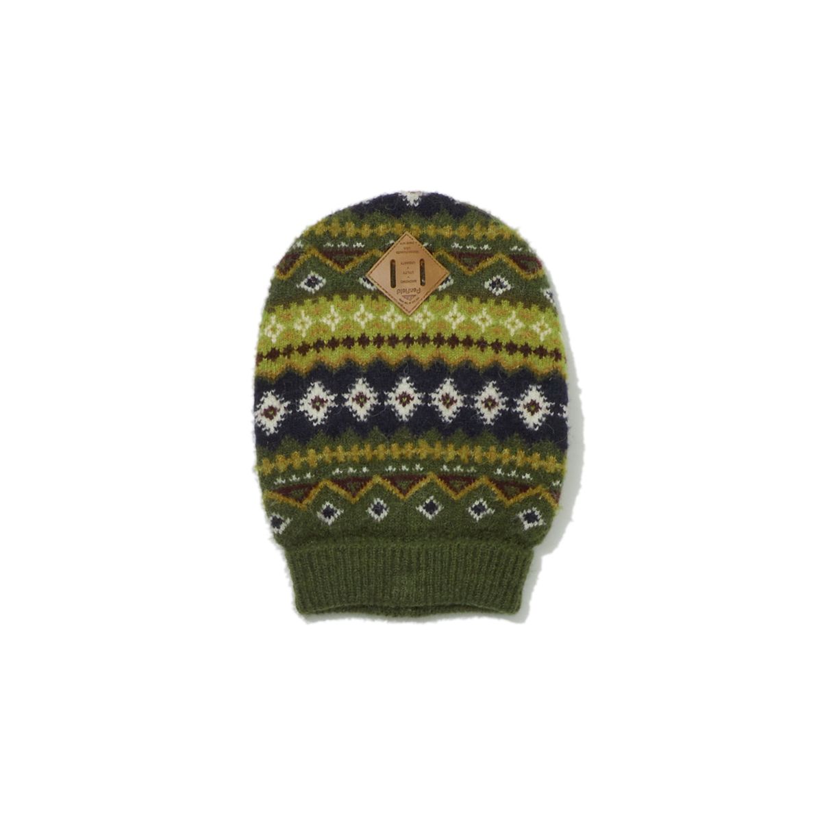 펜필드(PENFIELD) 컬러웨이 나바호 애로우 펫 니트 웨어 카키_FR7AZ990