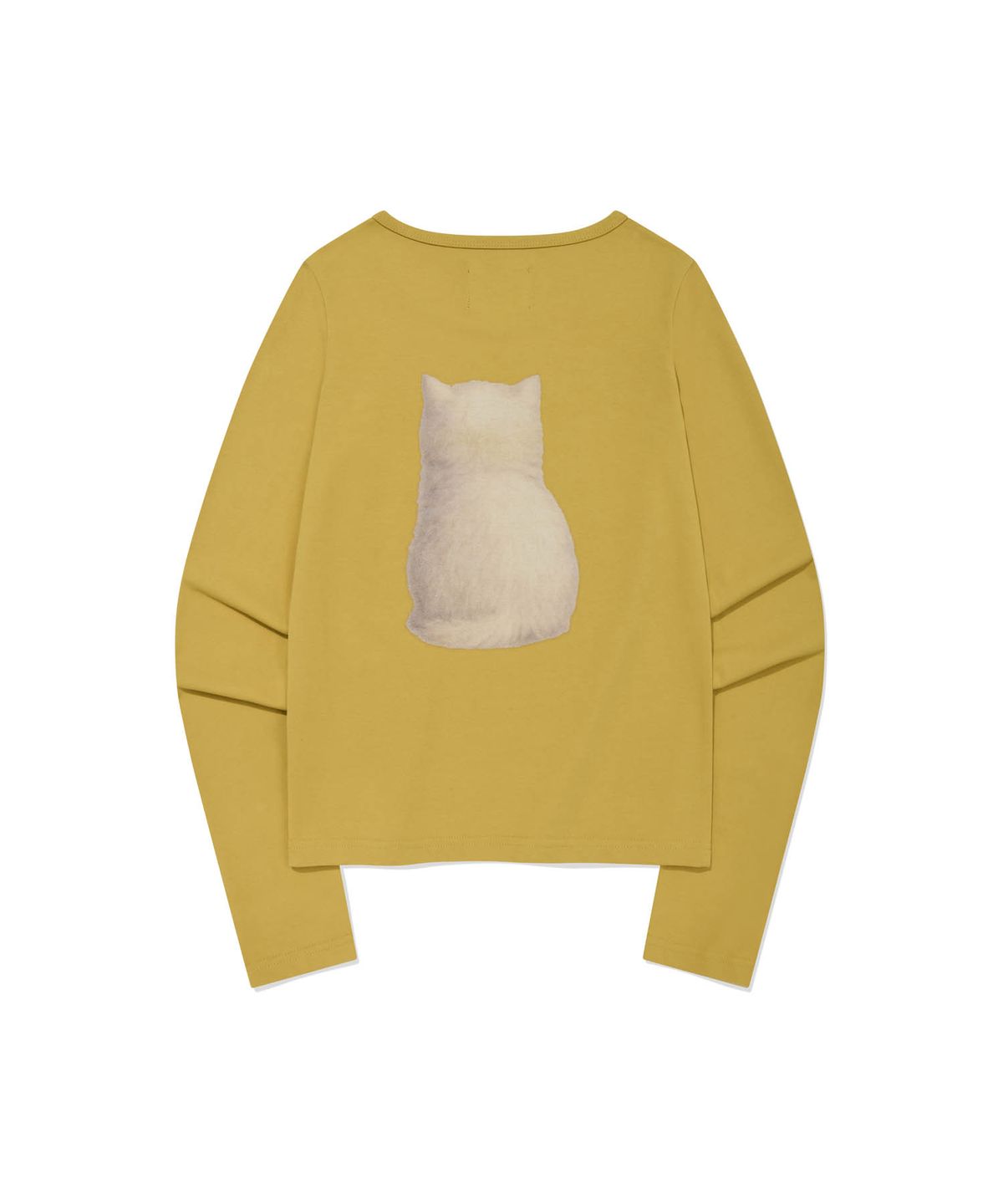 리트리버클럽(RETRIEVER CLUB) CAT SLIM LONG SLEEVE [MUSTARD]