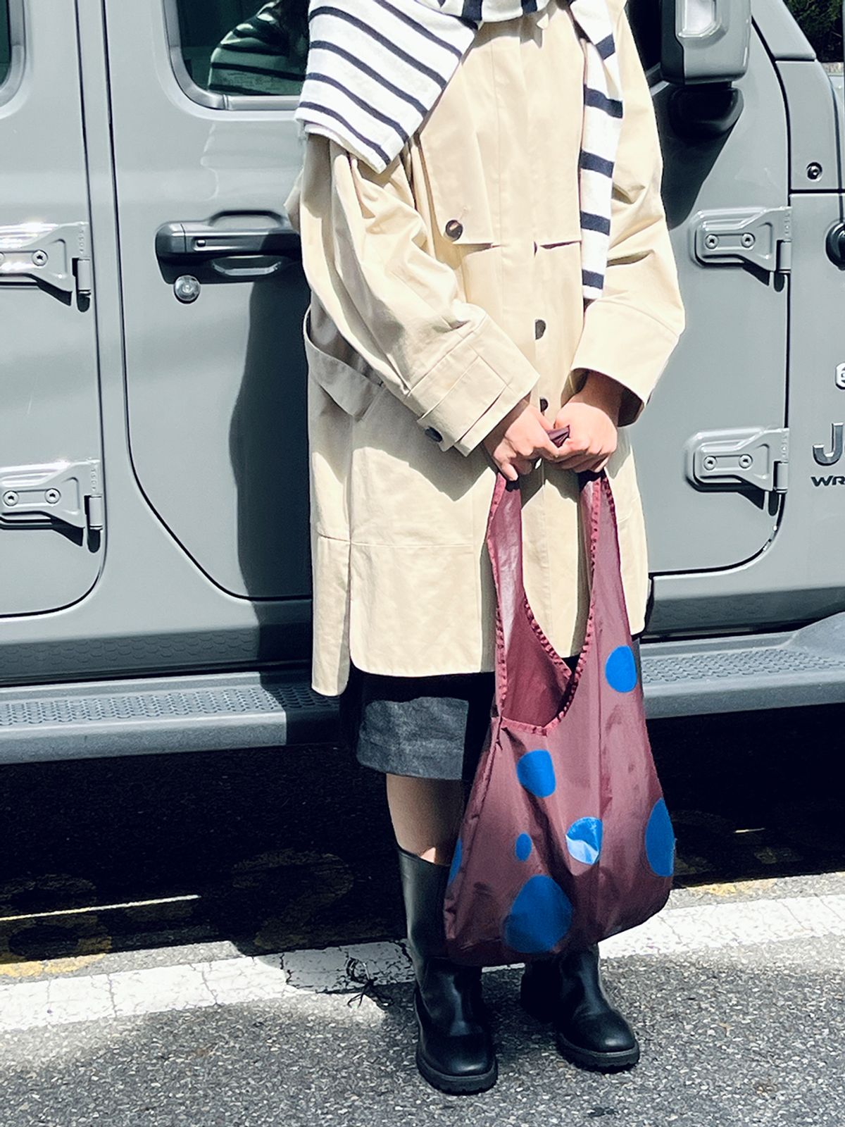 아코크(ACOC) Dot Bubble Bag_Brown