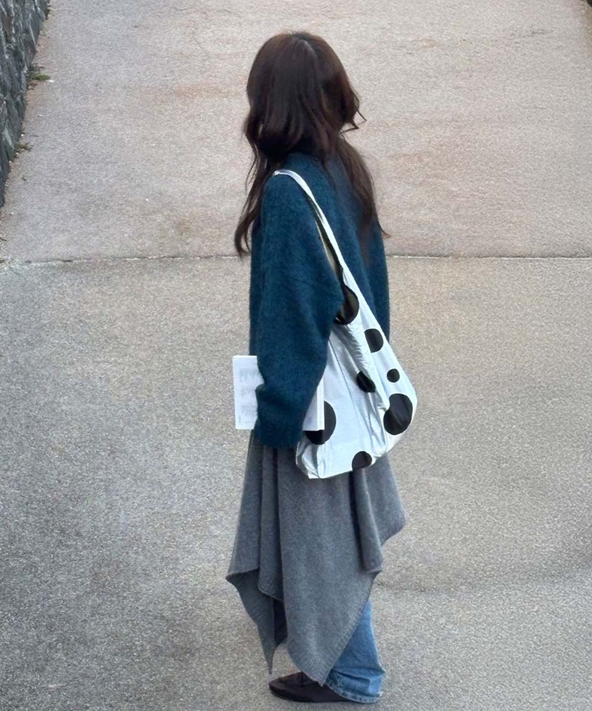 아코크(ACOC) Dot Bubble Bag_Glossy Silver