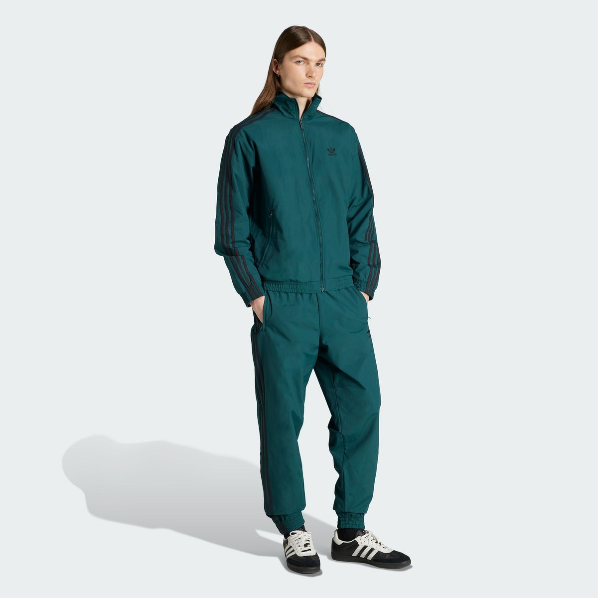 아디다스(ADIDAS) 우븐 파이어버드 트랙탑 - 아우라아이비 / JY1329