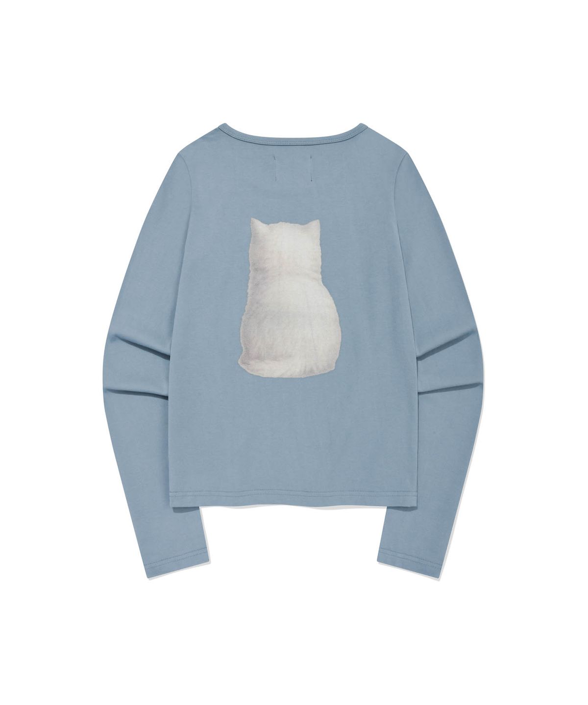 리트리버클럽(RETRIEVER CLUB) CAT SLIM LONG SLEEVE [SKY BLUE]