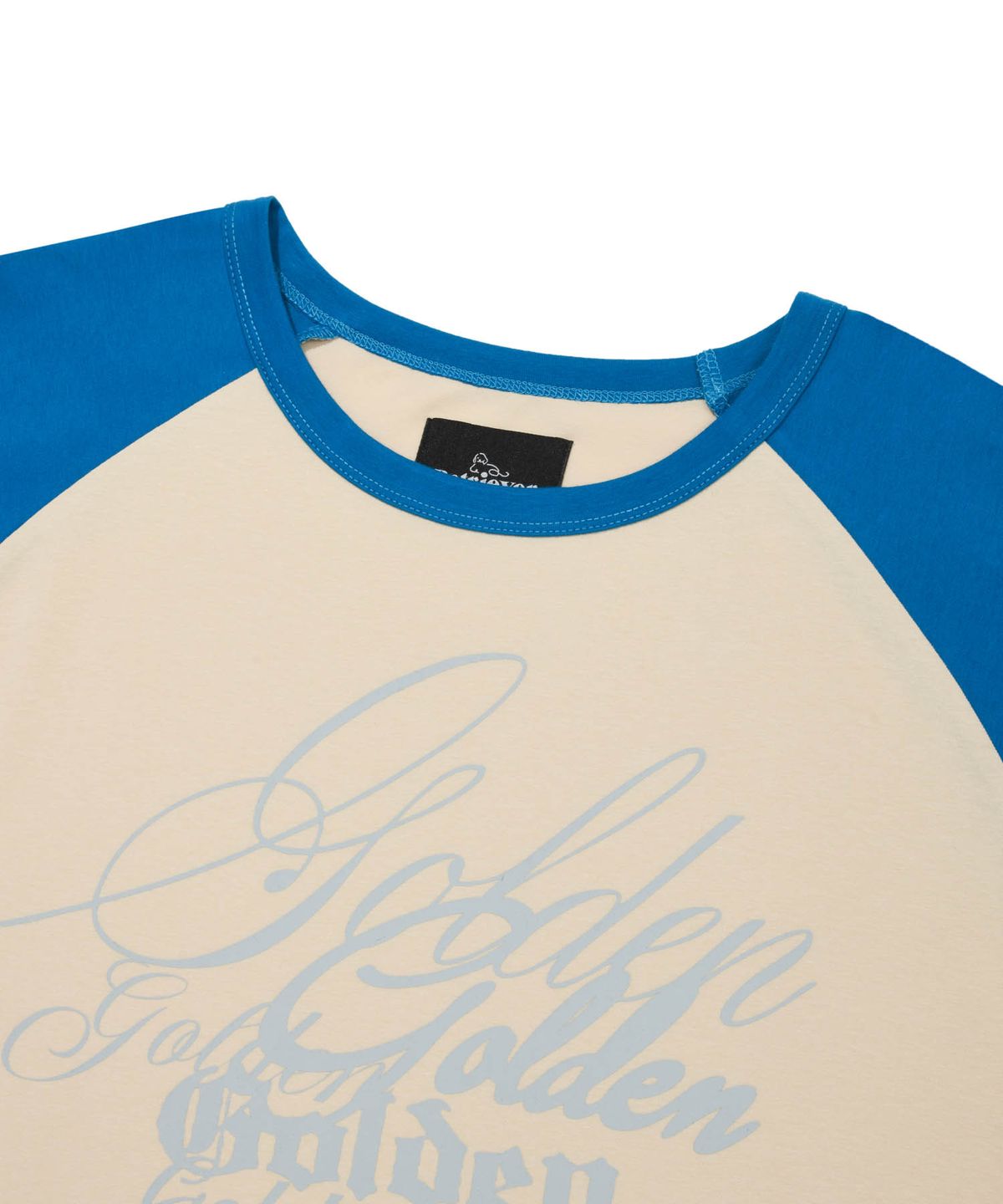 리트리버클럽(RETRIEVER CLUB) SCRIPT RAGLAN LONG SLEEVE [CREAM]