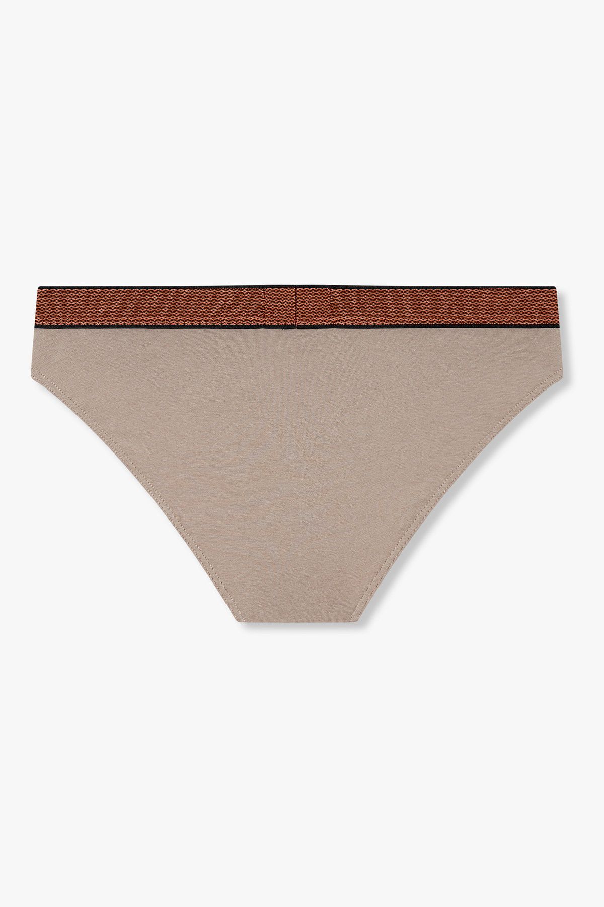 엠포리오 아르마니 언더웨어(EMPORIO ARMANI UNDERWEAR) 남성 웨이스트 패턴 자수 로고 브리프_다크 베이지 0815311007