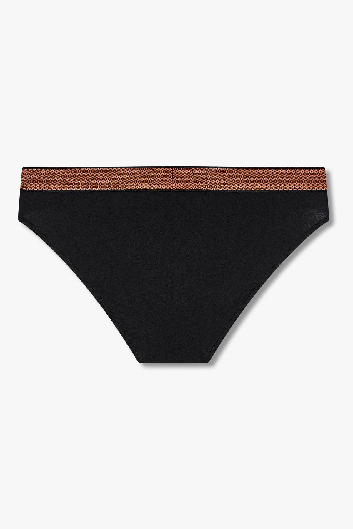 엠포리오 아르마니 언더웨어(EMPORIO ARMANI UNDERWEAR) 남성 웨이스트 패턴 자수 로고 브리프_블랙 0815311008