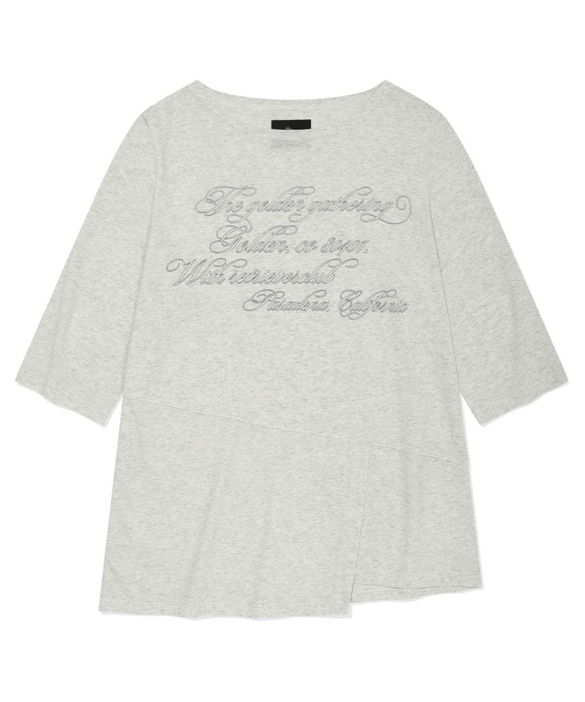 리트리버클럽(RETRIEVER CLUB) CUT LINE LONG SLEEVE [MELANGE GRAY]