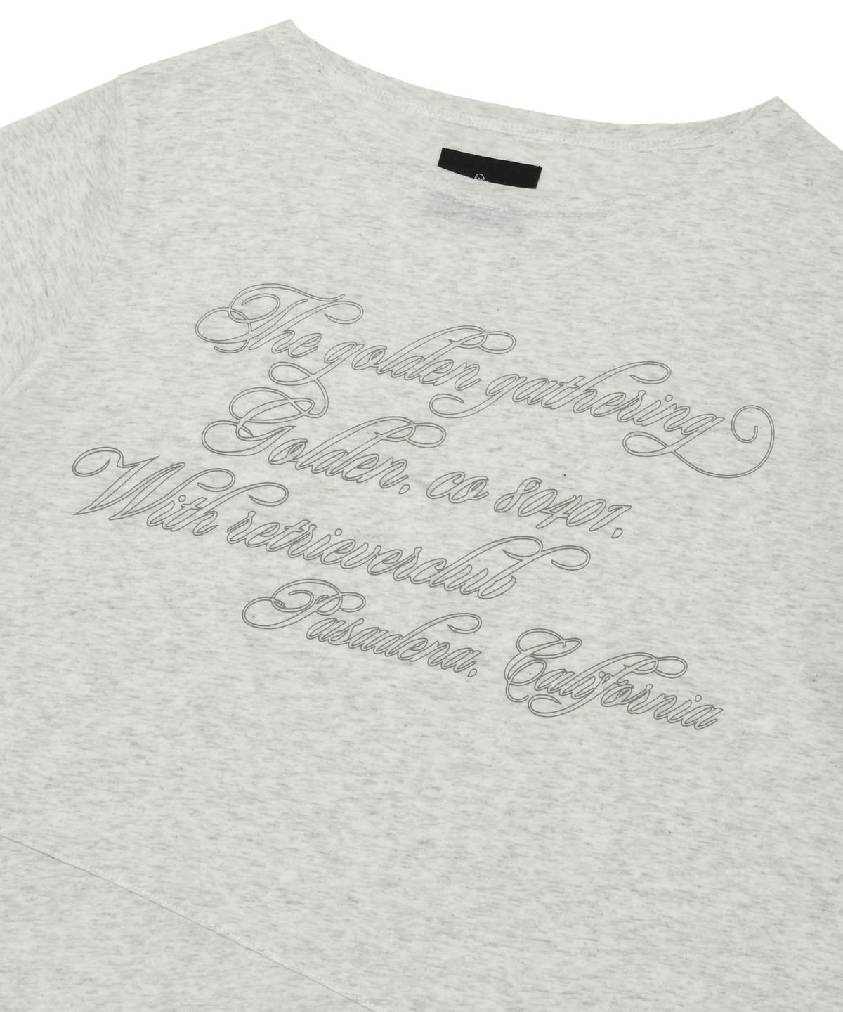 리트리버클럽(RETRIEVER CLUB) CUT LINE LONG SLEEVE [MELANGE GRAY]
