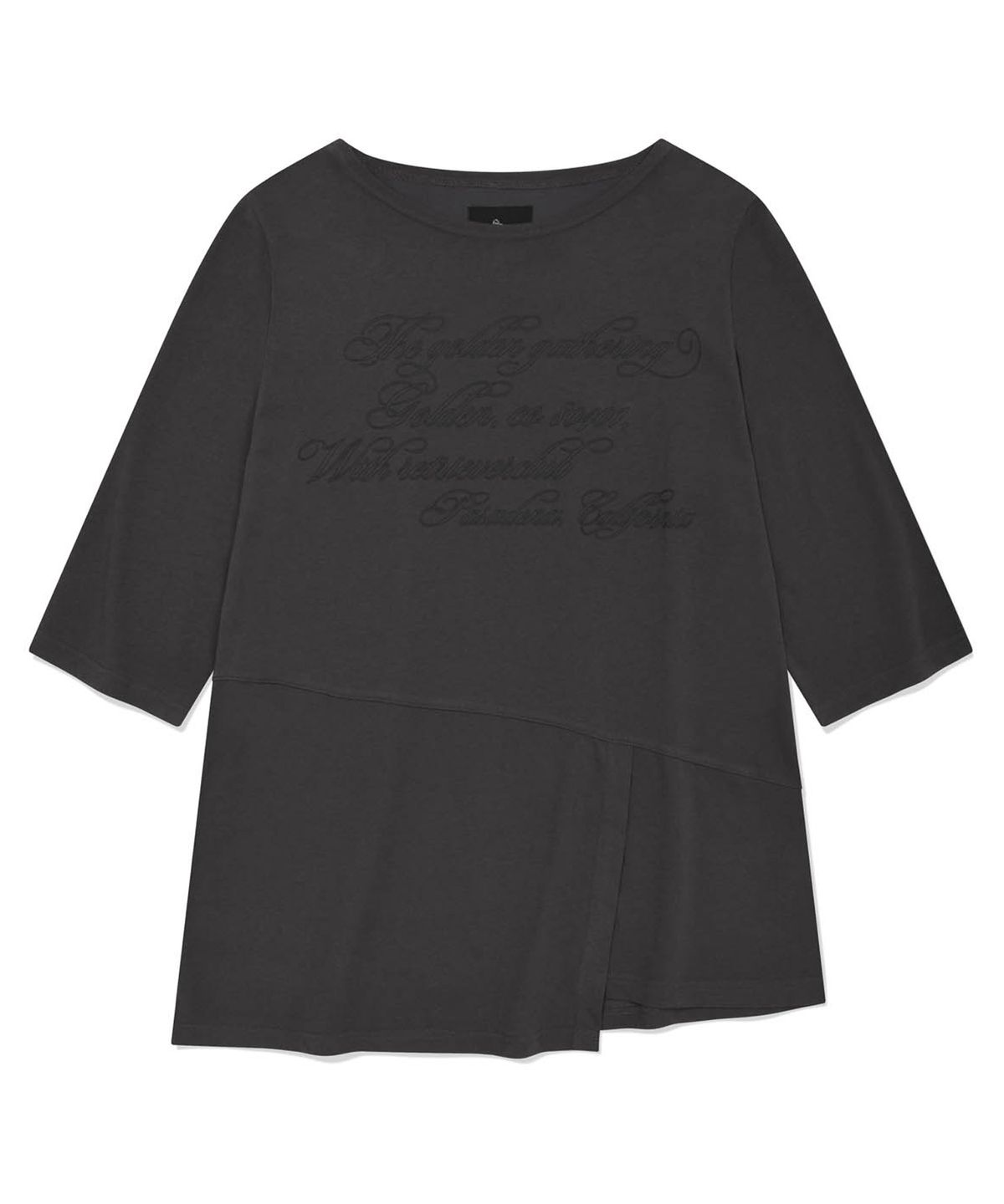 리트리버클럽(RETRIEVER CLUB) CUT LINE LONG SLEEVE [CHARCOAL GRAY]