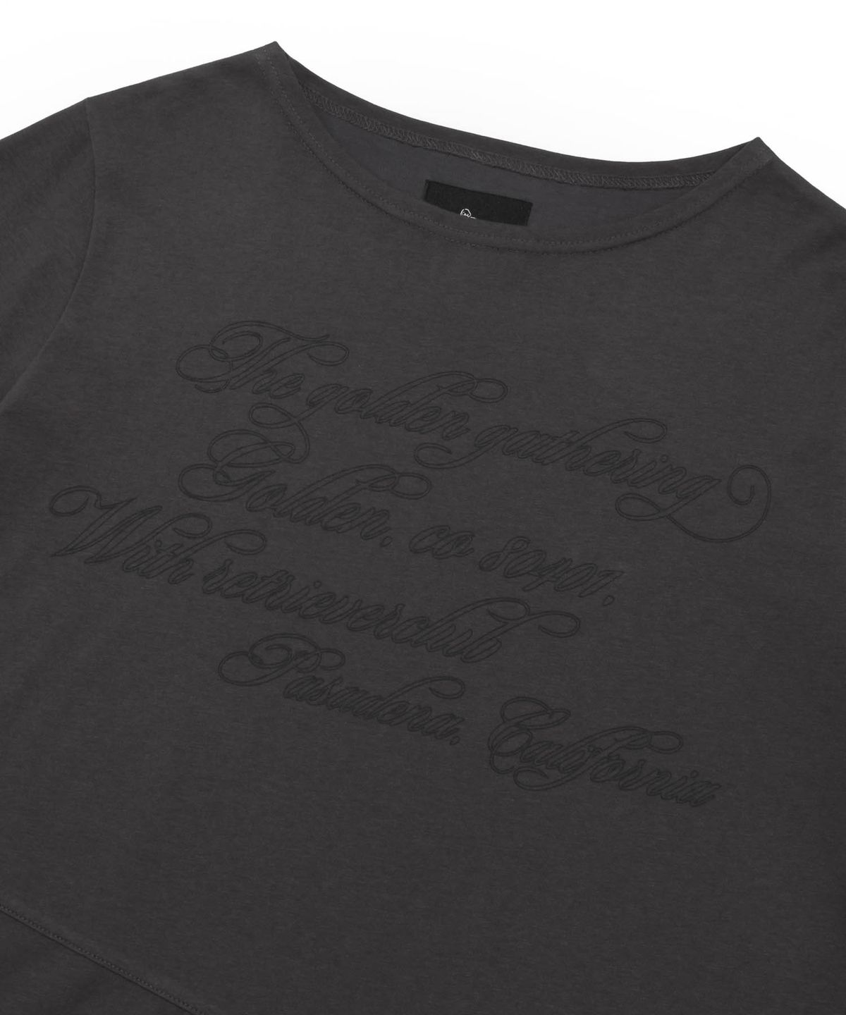 리트리버클럽(RETRIEVER CLUB) CUT LINE LONG SLEEVE [CHARCOAL GRAY]